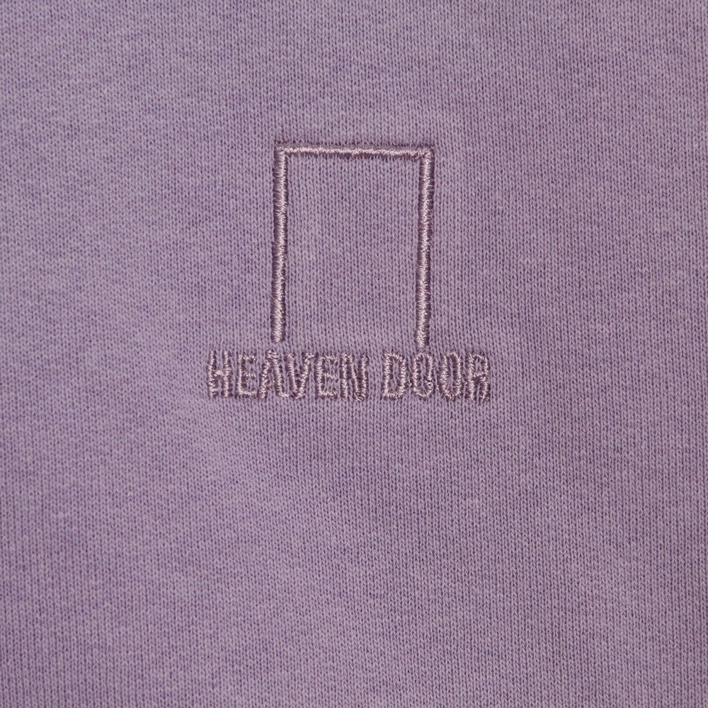 Men's Lightweight Hooded Sweatshirt Embroidered Logo Hoodie Lilac