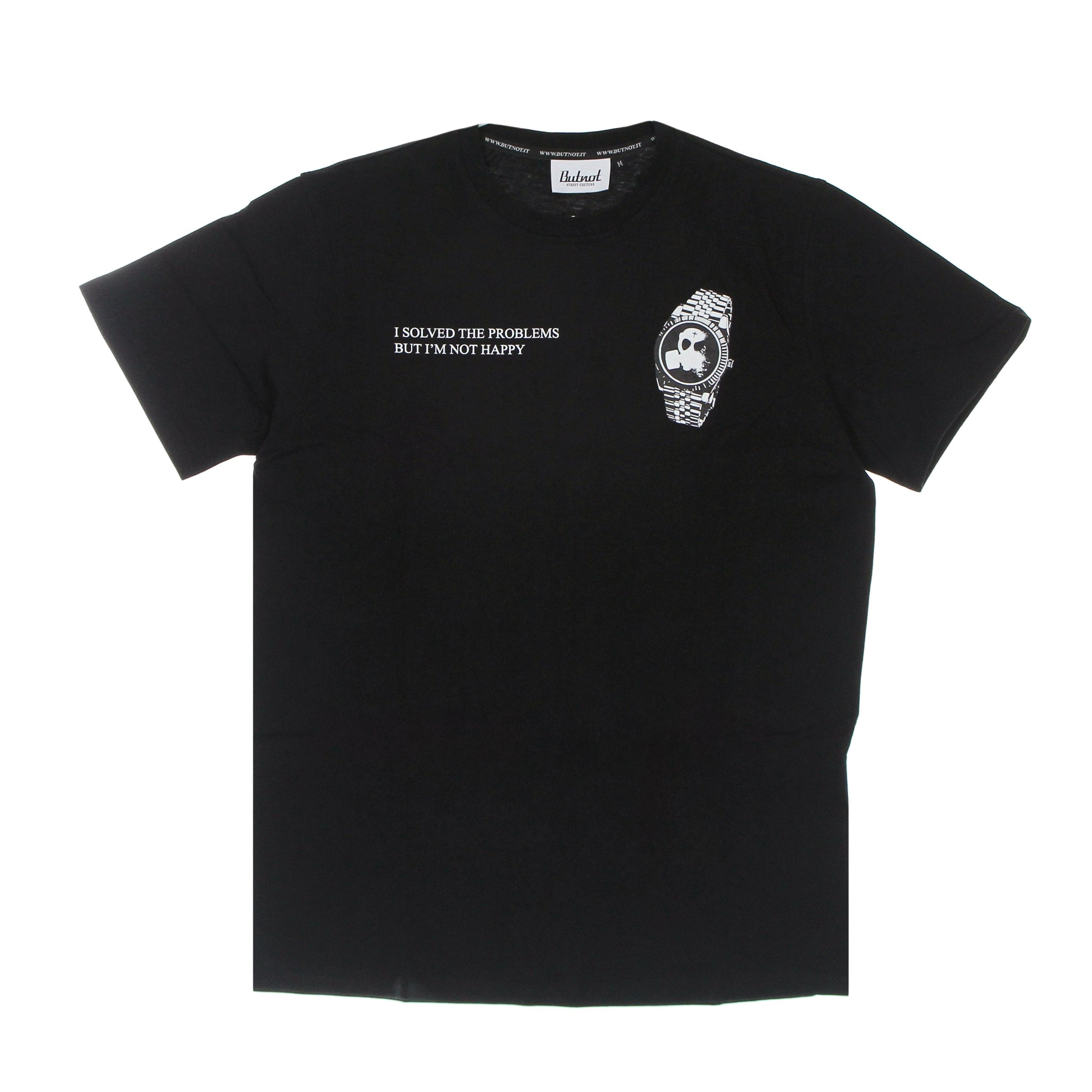 Men's Clock Tee Black T-Shirt