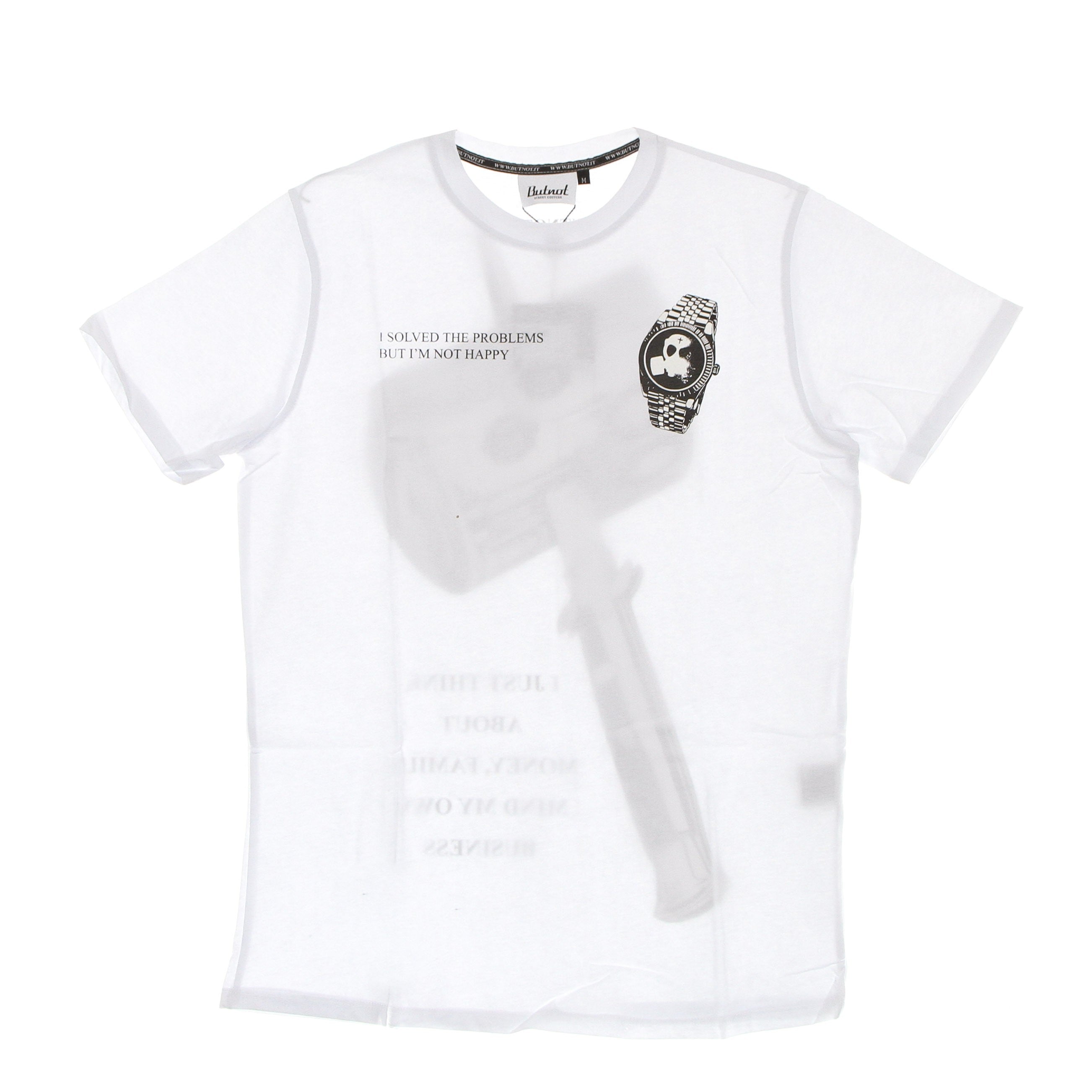 Men's Clock Tee White T-Shirt