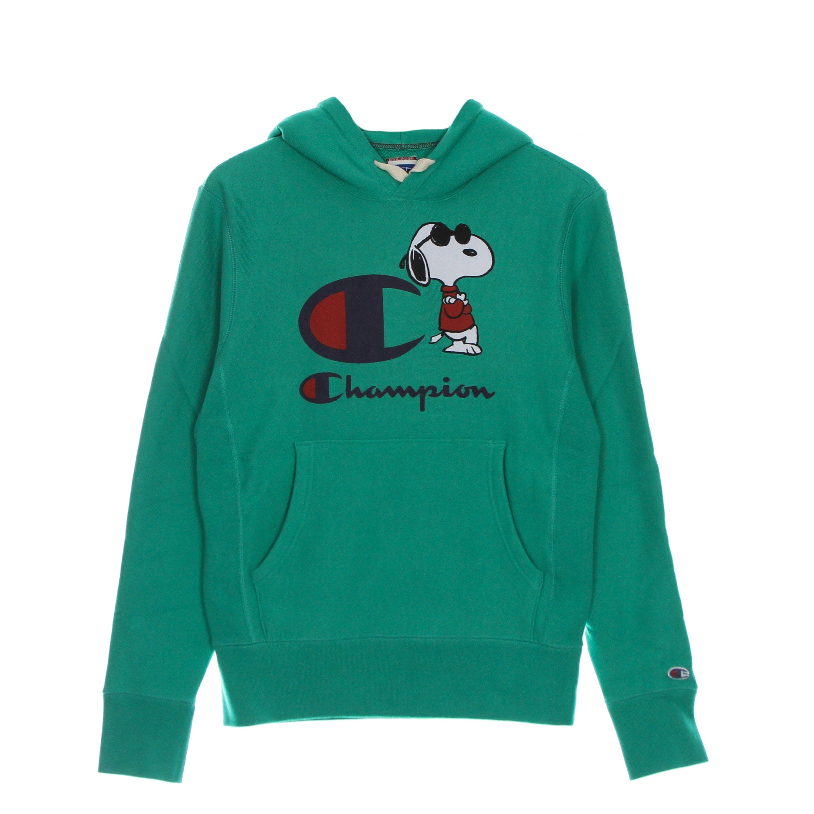 Felpa Leggera Cappuccio Uomo Hooded Sweatshirt X Peanuts Parakeet Green