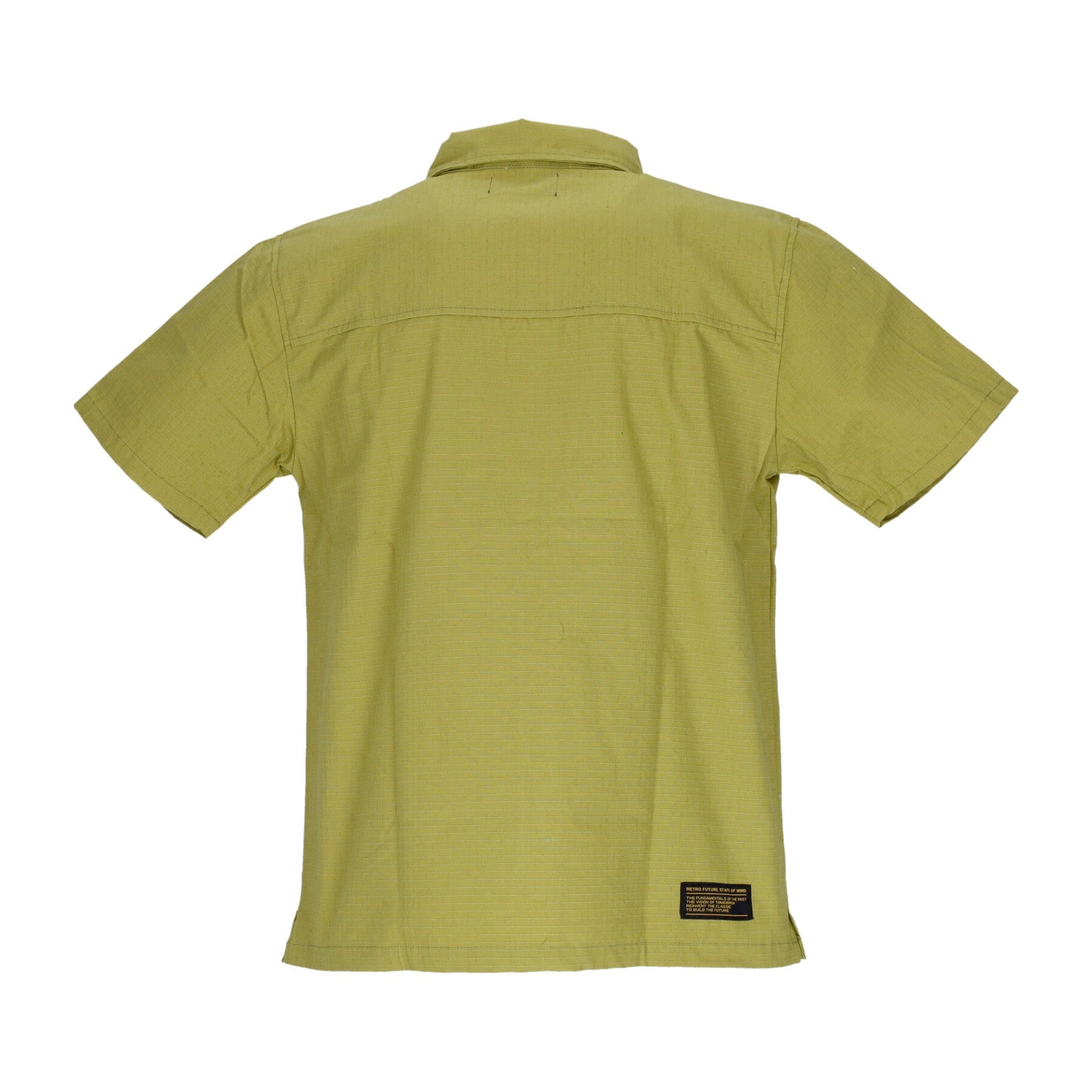 Men's Short Sleeve Shirt Retrofuture Shirt Military Green