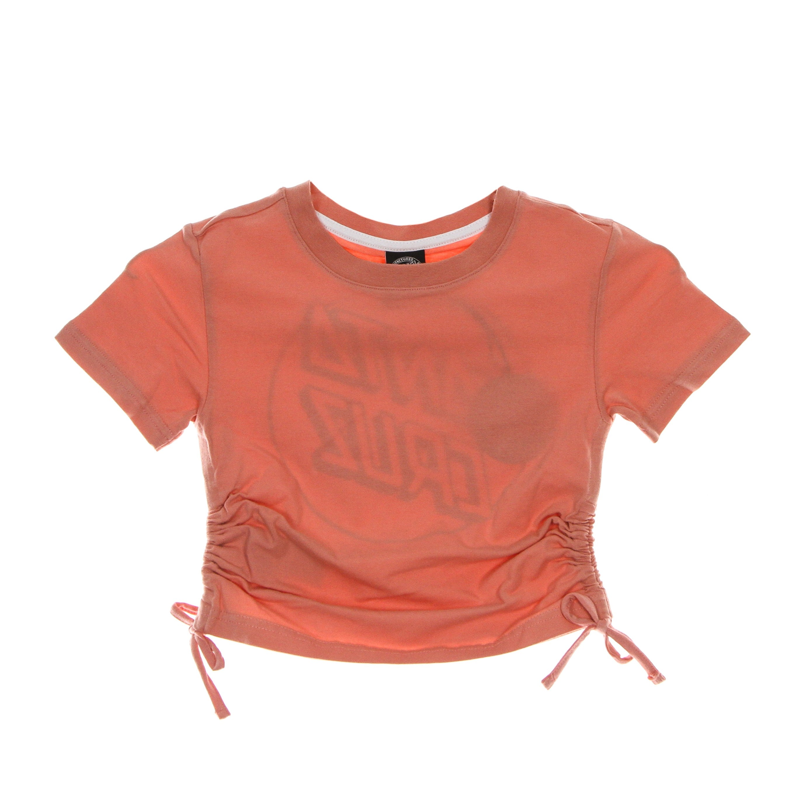 Opus Dot Tie Tee Women's Cropped T-Shirt Pink Amethyst