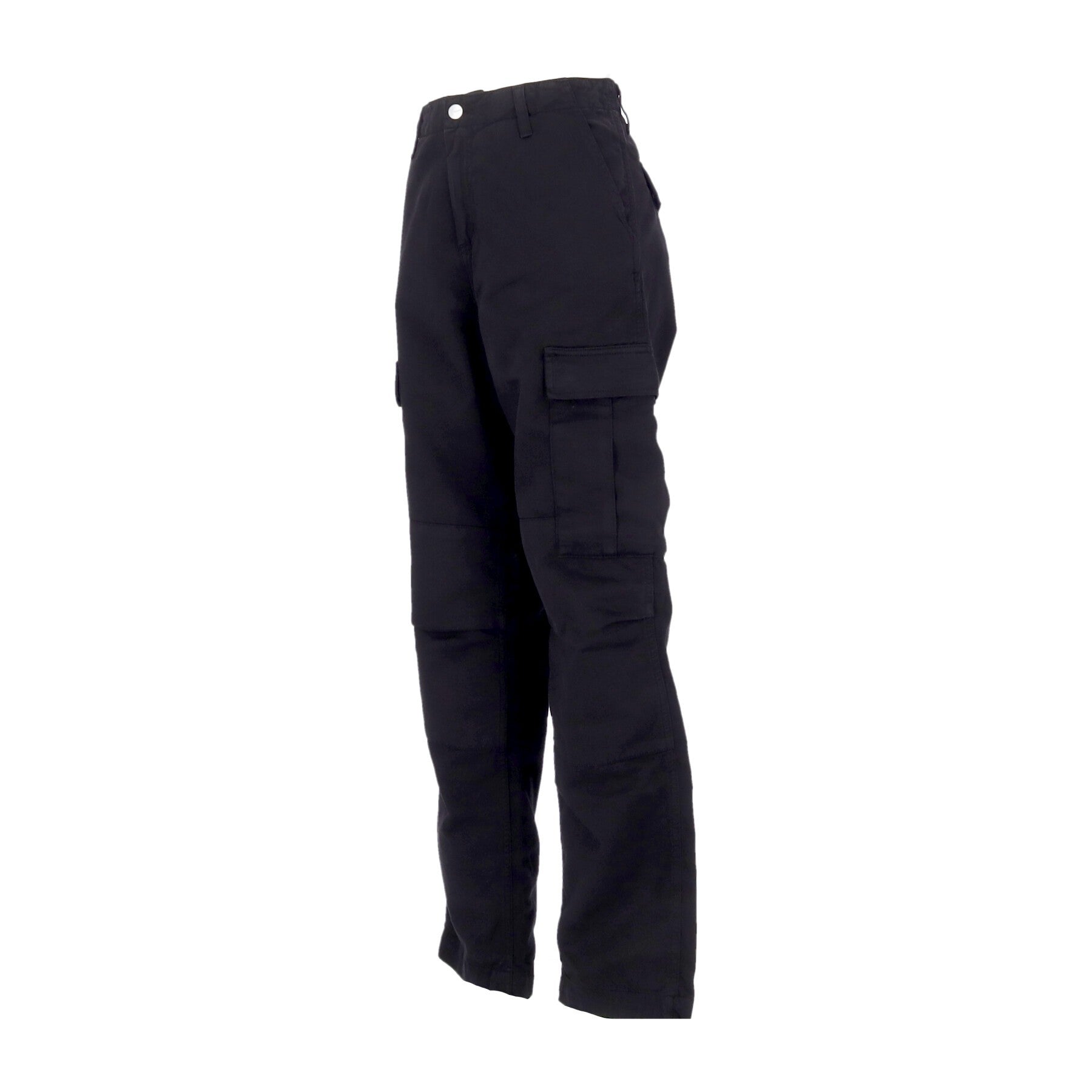 Pantalone Lungo Uomo Regular Cargo Pant Black Garment Dyed