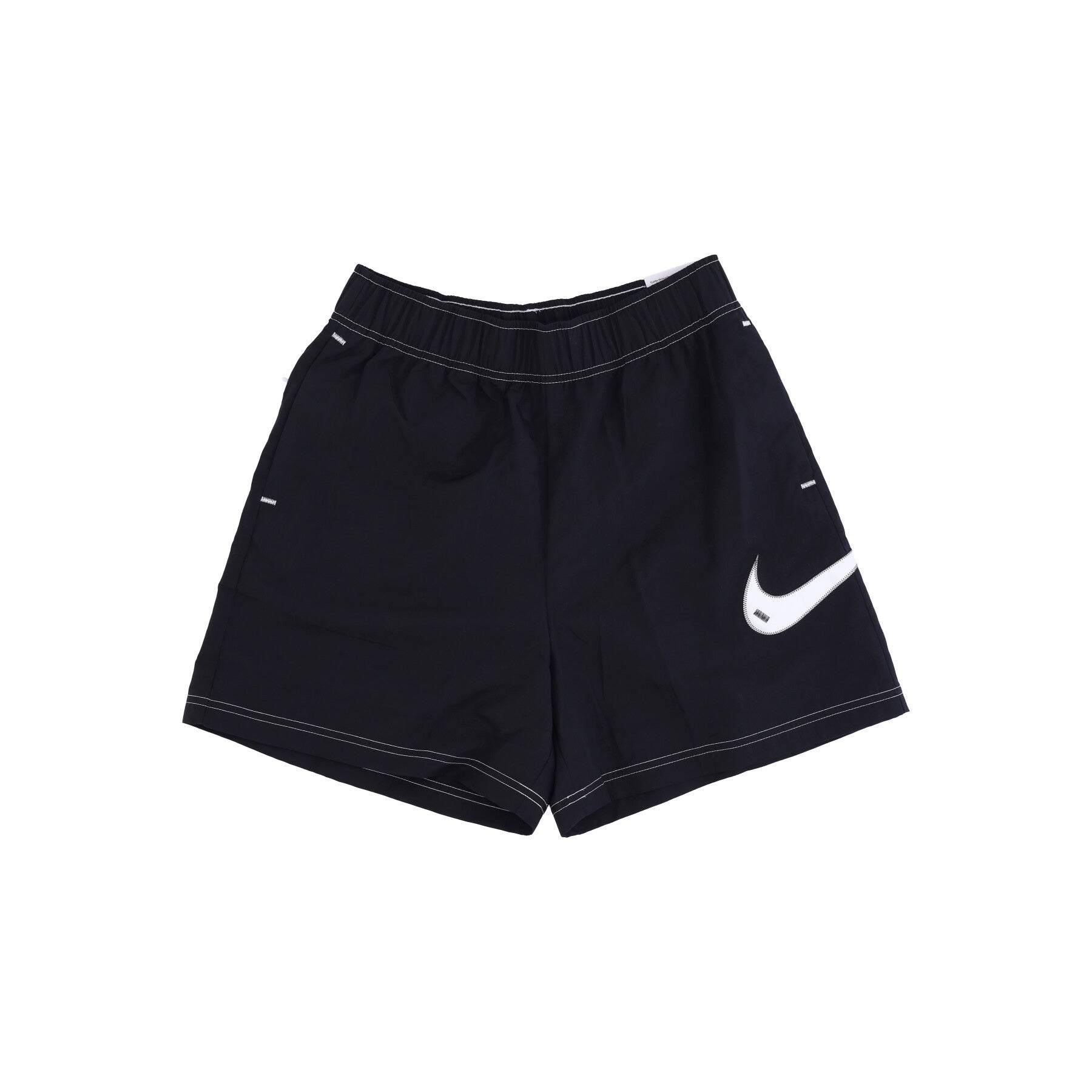 Nike, Pantaloncino Donna Sportswear Swoosh Woven High-rise Shorts, Atmosphere/white/white/artic Orange