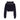 Lightweight Cropped Hoodie Women's Rhinestone Logo Hoodie Black