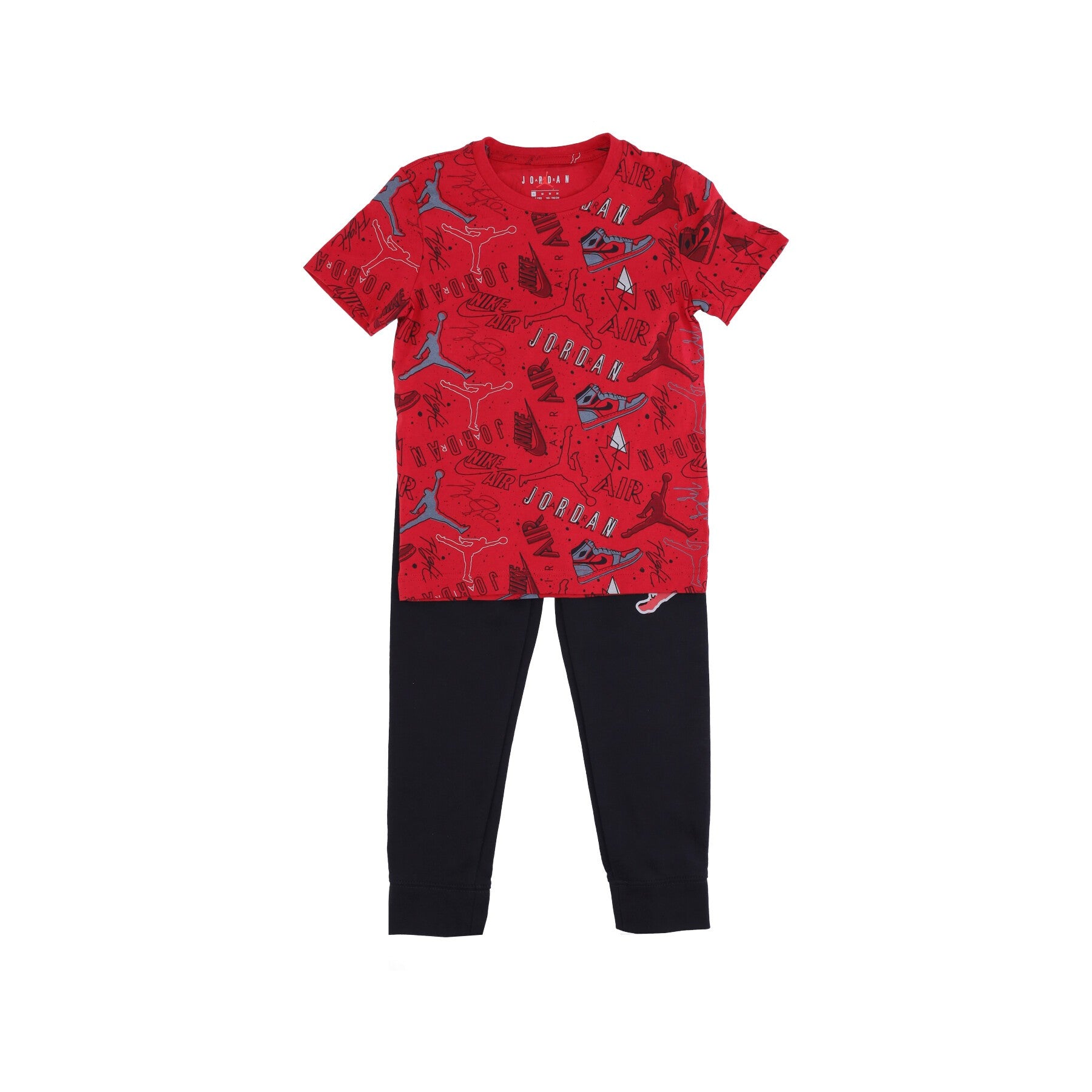 Jordan, Set T-shirt+pantalone Bambino Playground Transitional, Black