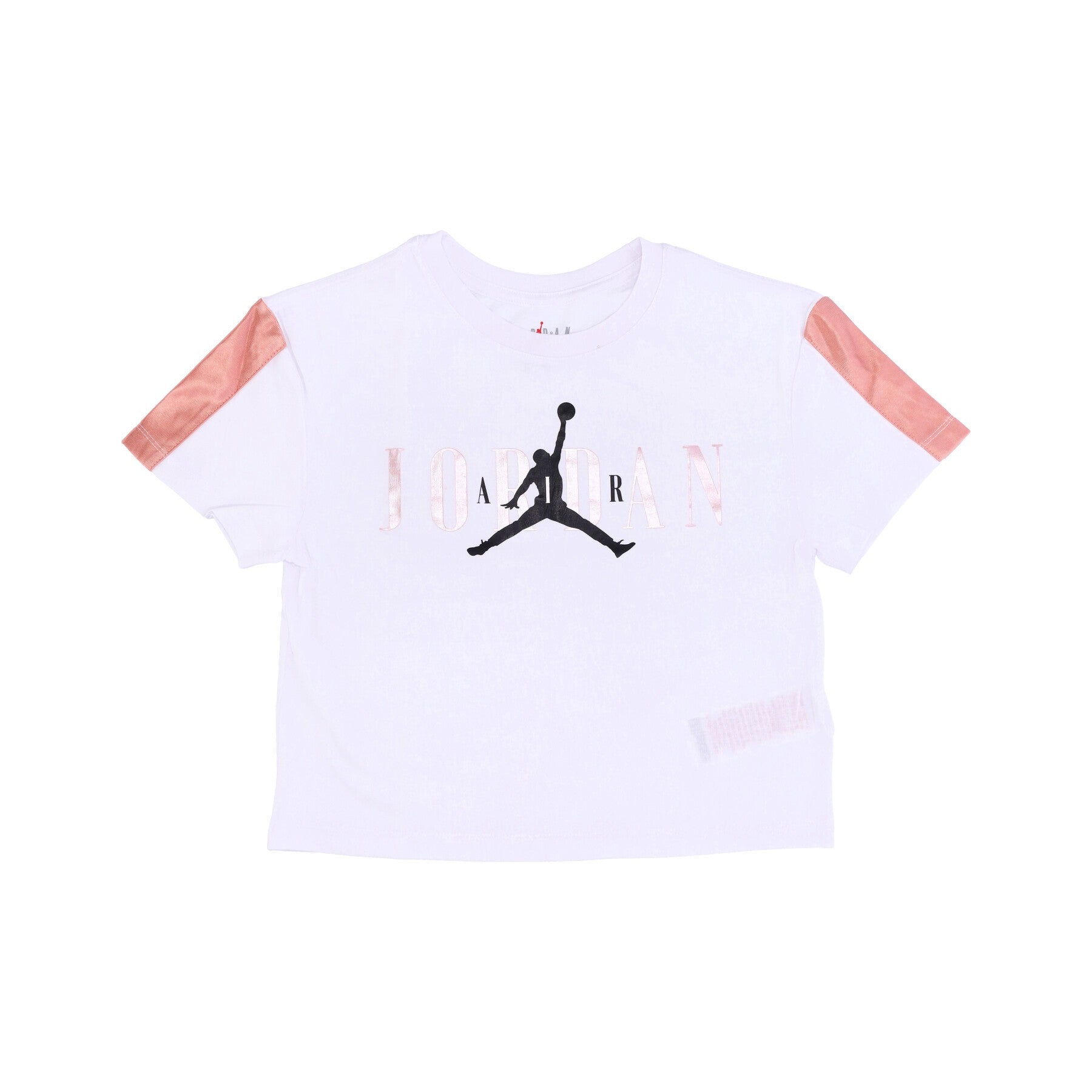 Pink Satin White Girl's T-Shirt