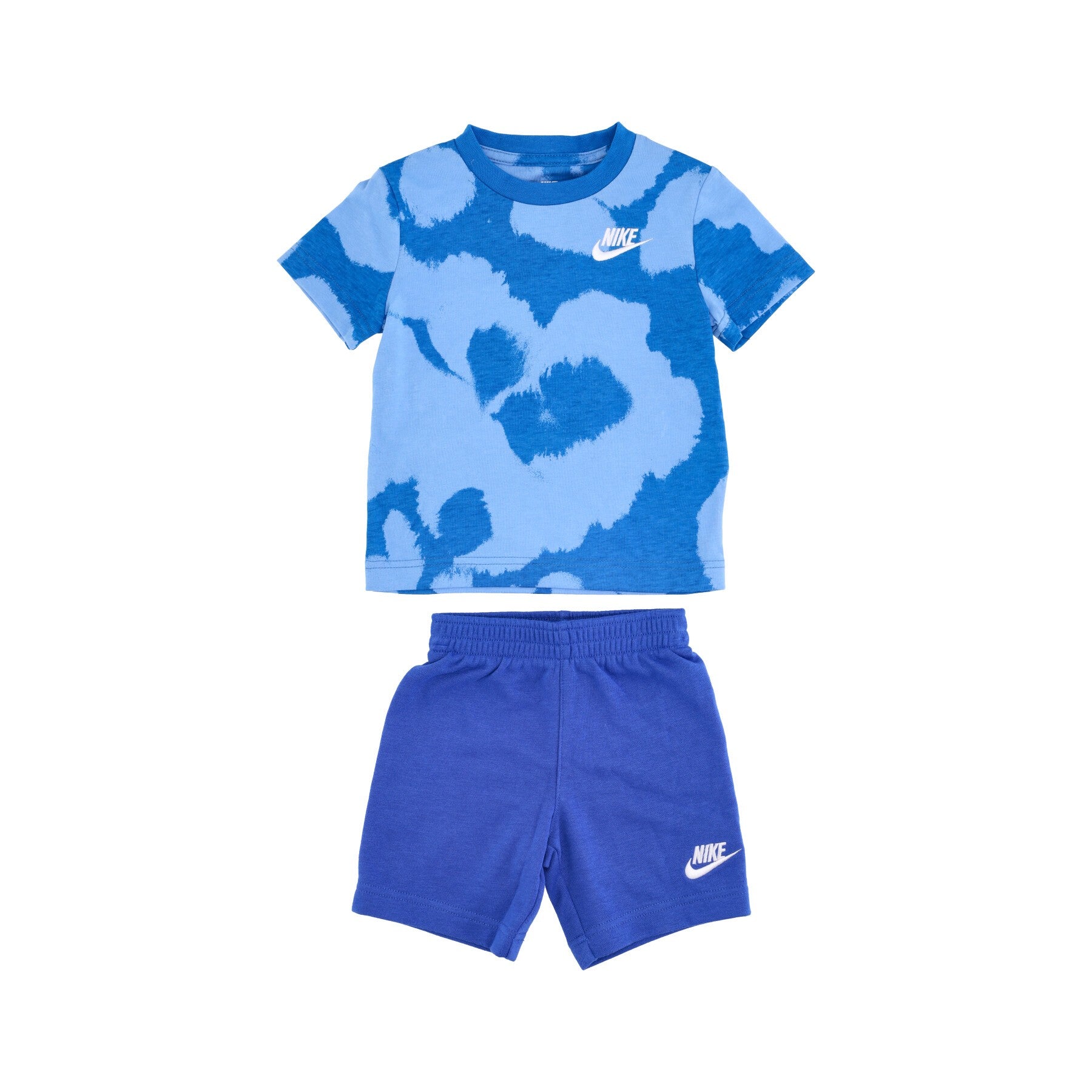 Nike, Set T-shirt+short Bambino Dye Dot Short Set, Game Royal