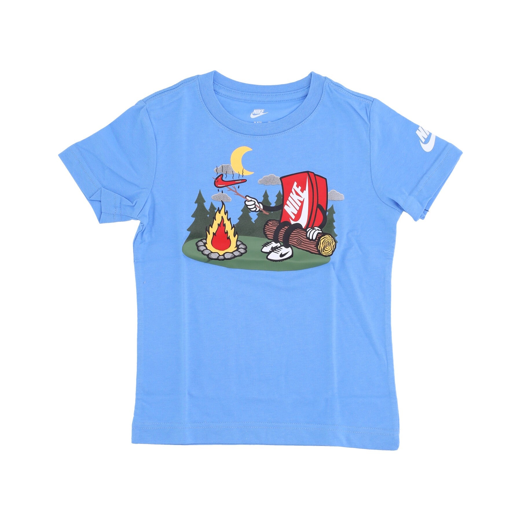 Campfire University Blue Boxy Child T-Shirt