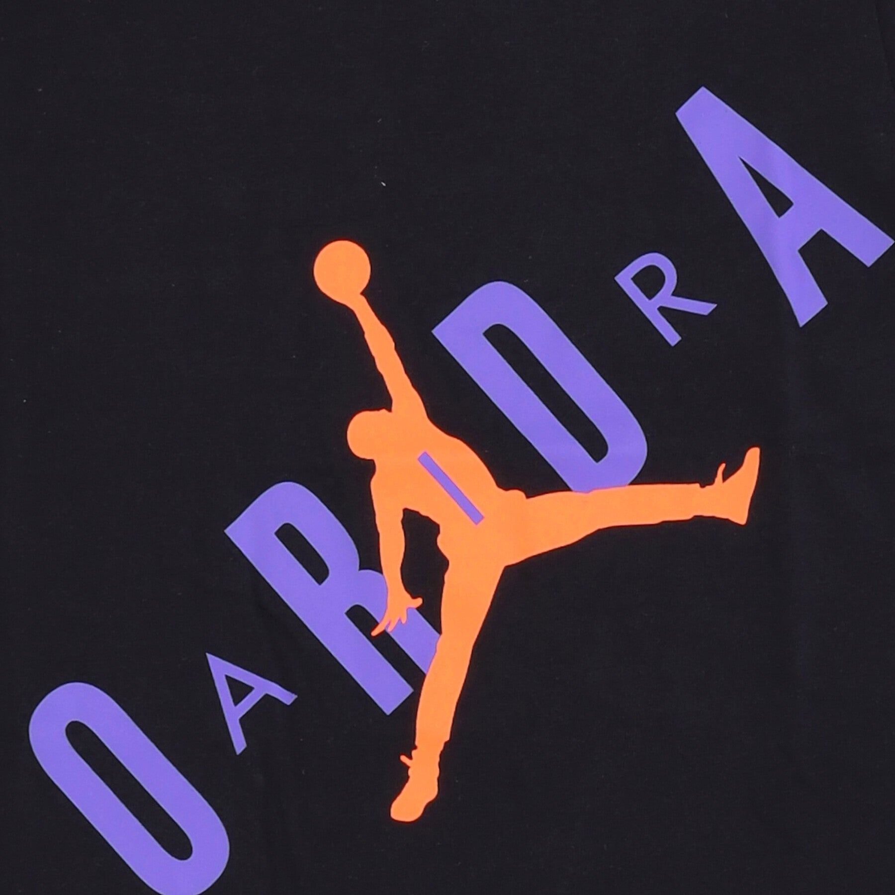 Jordan Stretch Out Black/total Orange Child T-Shirt