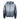 Men's Lightweight Hooded Zip Sweatshirt Degrade Double Zipped Hoodie Grey