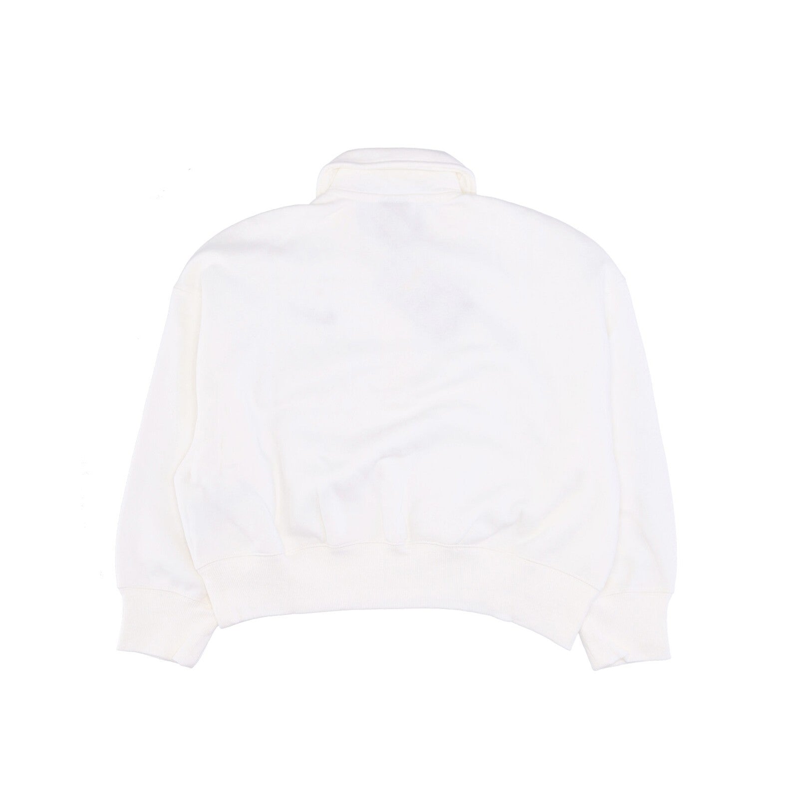 Short Long Sleeve Polo Woman Sportswear Phoenix Fleece 3/4-sleeve Crop Polo Sail/black