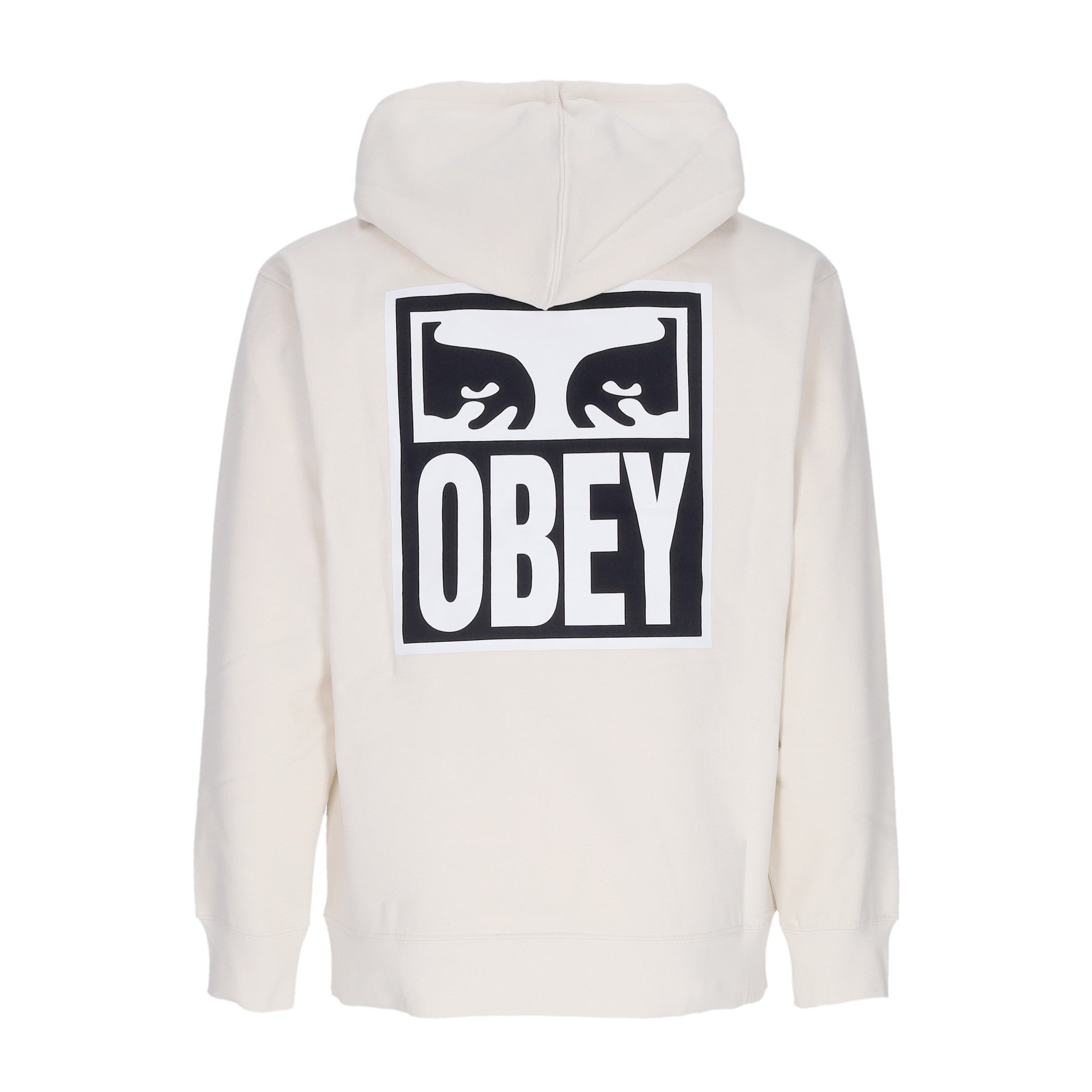Obey, Felpa Cappuccio Uomo Eyes Icon Hood Premium Fleece, Unbleached