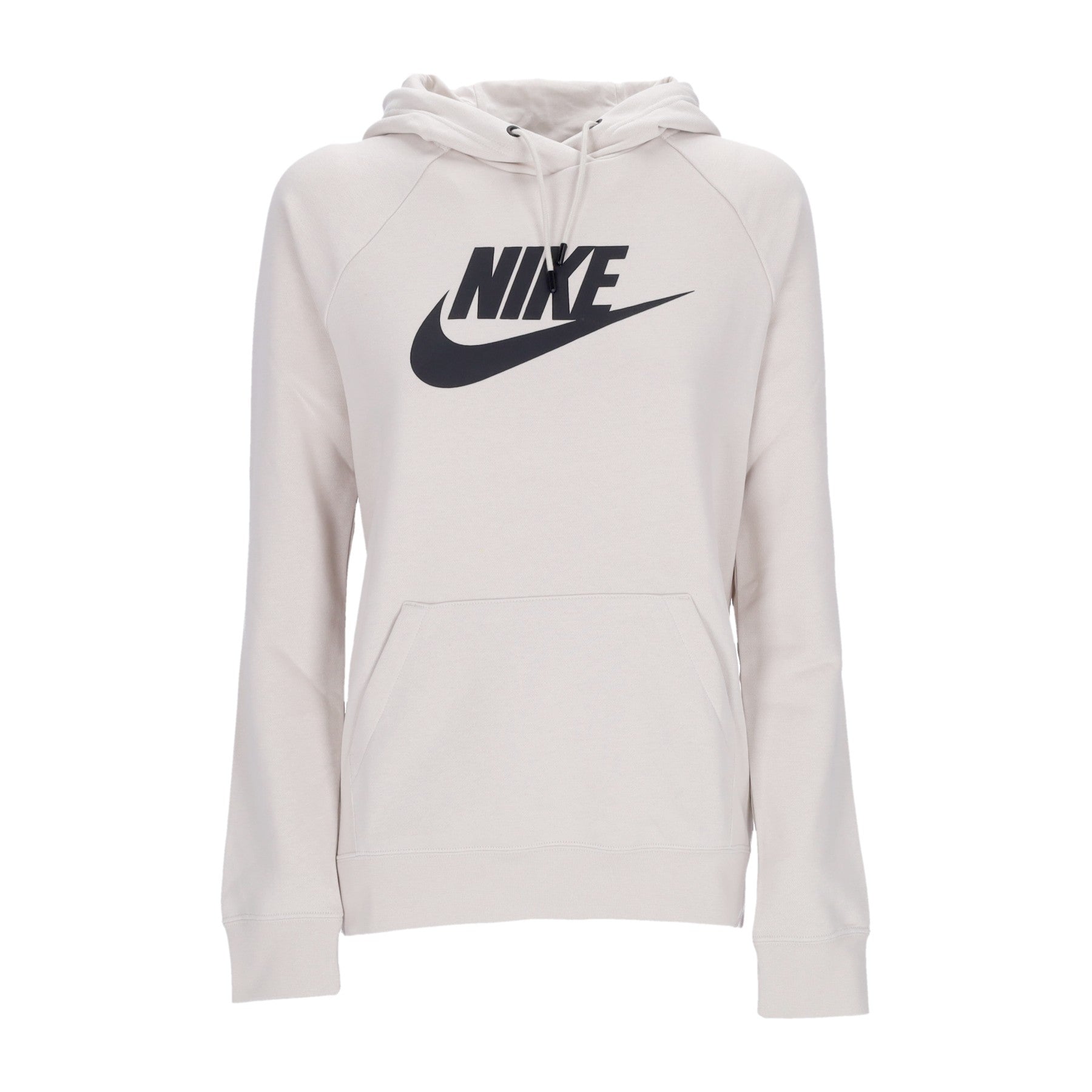 Nike, Felpa Cappuccio Donna Sportswear Essential Hoodie, Lt Orewood Brn/black
