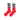 Vision Of Super, Calza Media Uomo Flames Socks, Red/white/black