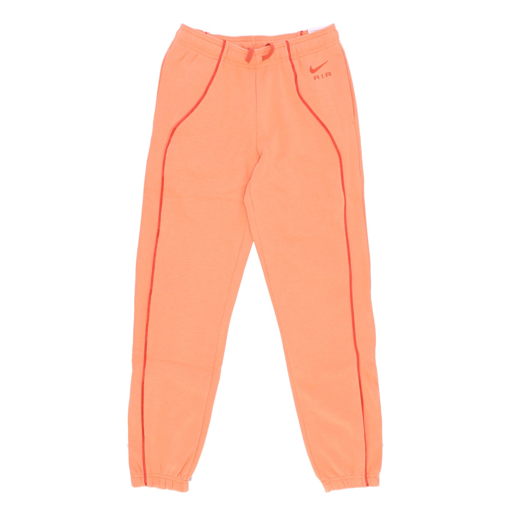 Nike, Pantalone Tuta Felpato Donna Sportswear Air Fleece Mid-rise Joggers, Orange Trance/mantra Orange