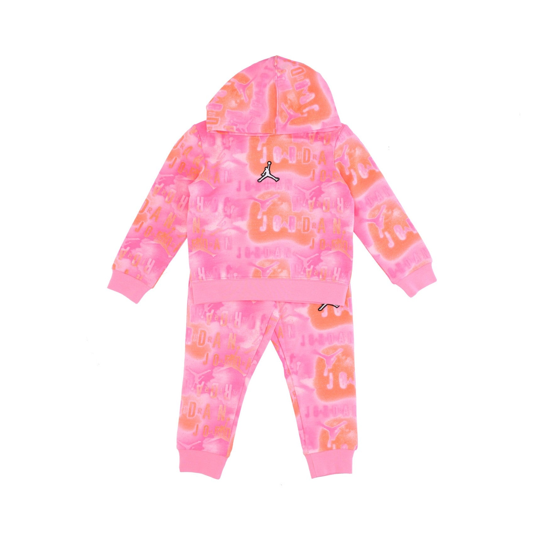 Jordan, Completo Tuta Bambina Essentials Aop Fleece Po Set, Pinksicle