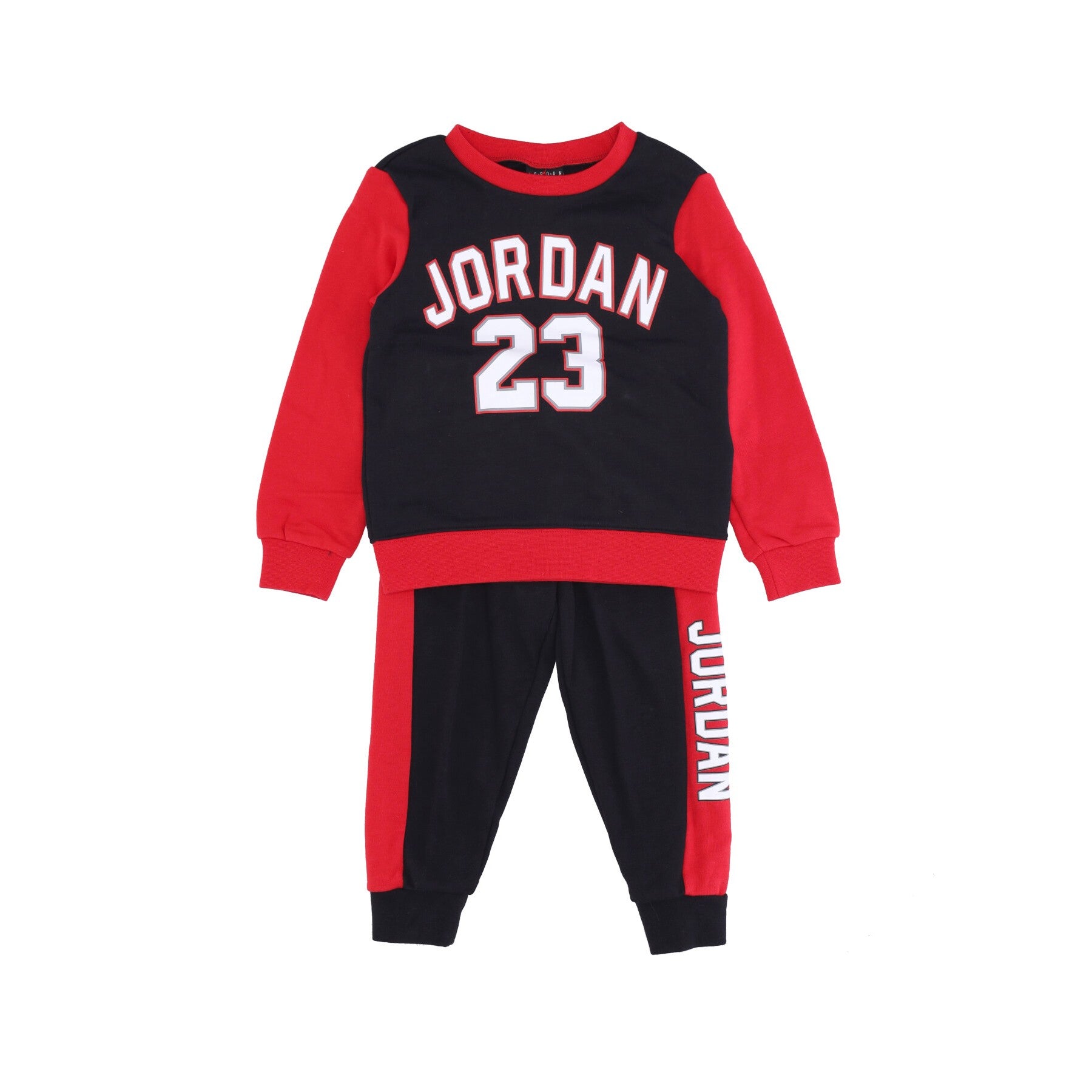 Jordan, Completo Tuta Bambino Air Jordan 2 Crew Set, Black