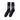 Iuter, Calza Alta Uomo Logo Socks, Black