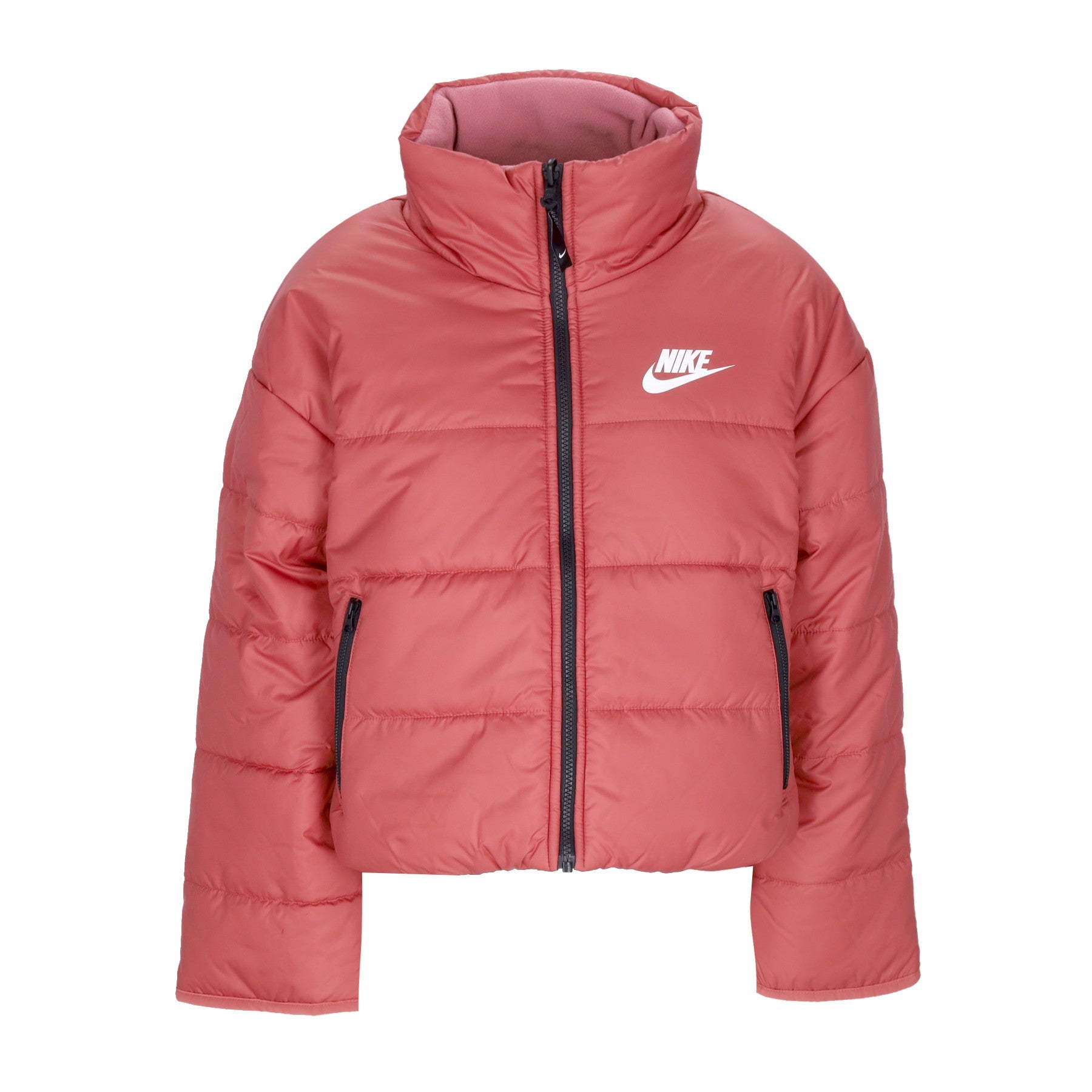 Nike, Piumino Donna Sportswear Therma-fit Repel Classic Jacket Reversible, Canyon Rust/desert Berry/black/white