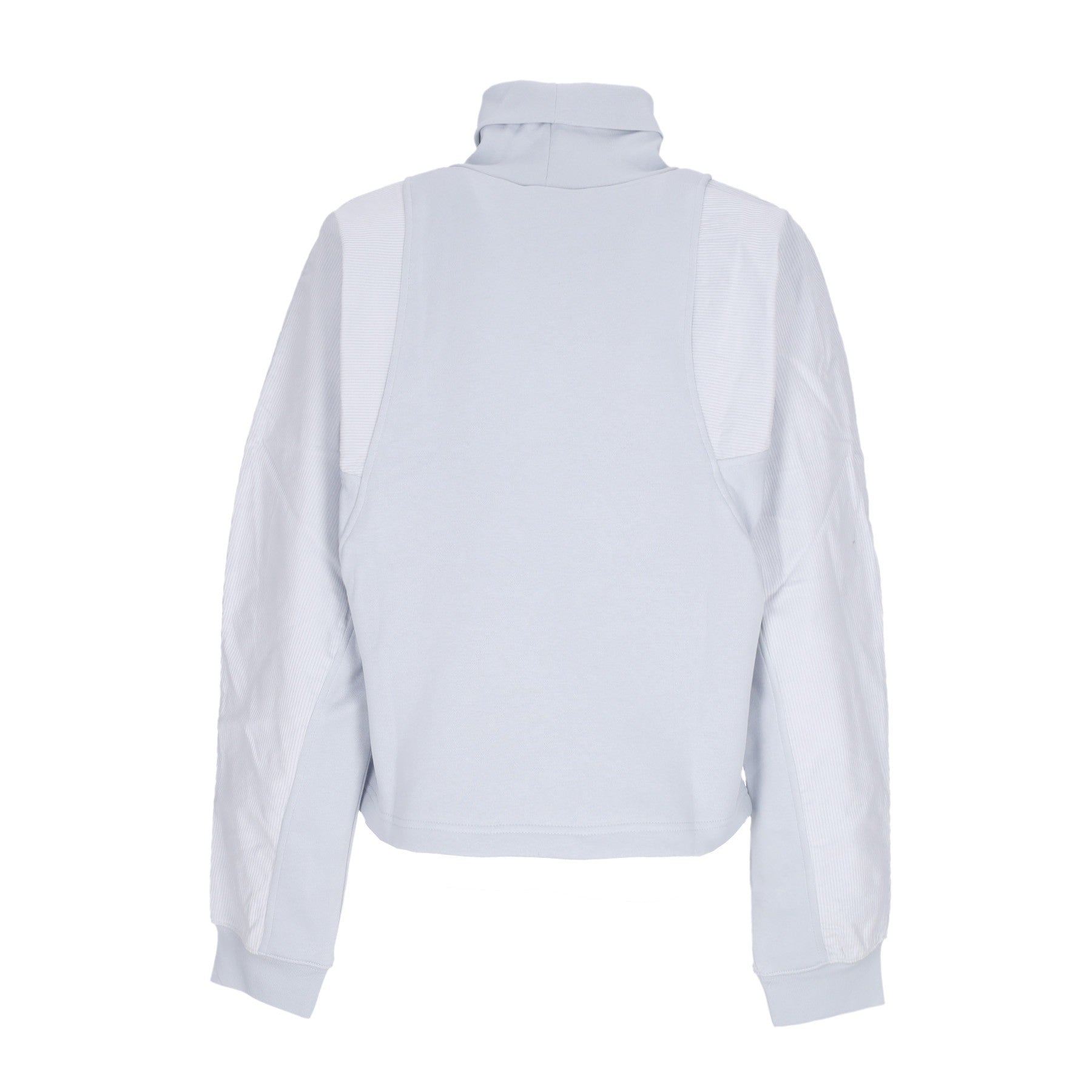 High Neck Sweatshirt Women Sportswear Air Corduroy Fleece Top Pure Platinum/flat Pewter