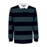 Carhartt Wip, Polo Manica Lunga Uomo L/s Jagger Rugby Shirt, Jagger Stripe/juniper