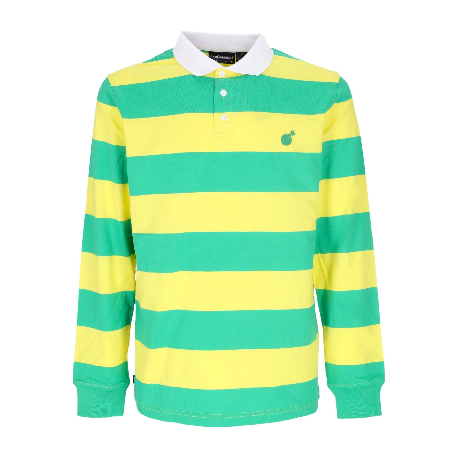 The Hundreds, Polo Manica Lunga Uomo Pacific L/s Rugby, Green