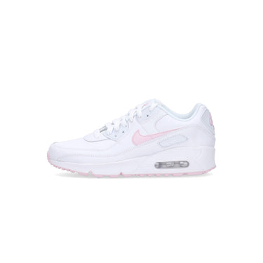 Nike, Scarpa Bassa Ragazzo Air Max 90 Ltr (gs), White/pink Foam/white/white
