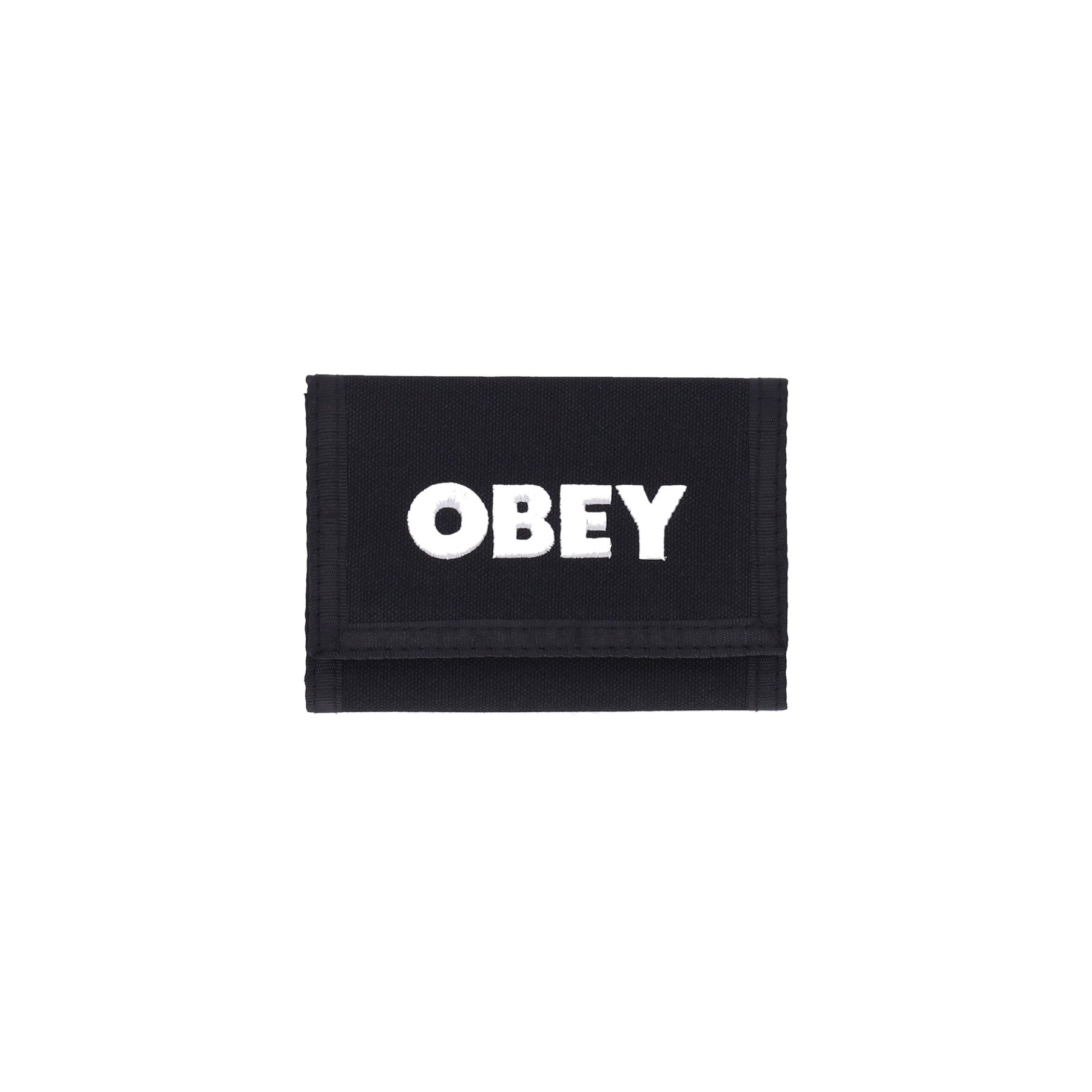 Obey, Portafoglio Uomo Bold Logo Trifoid Wallet, Black