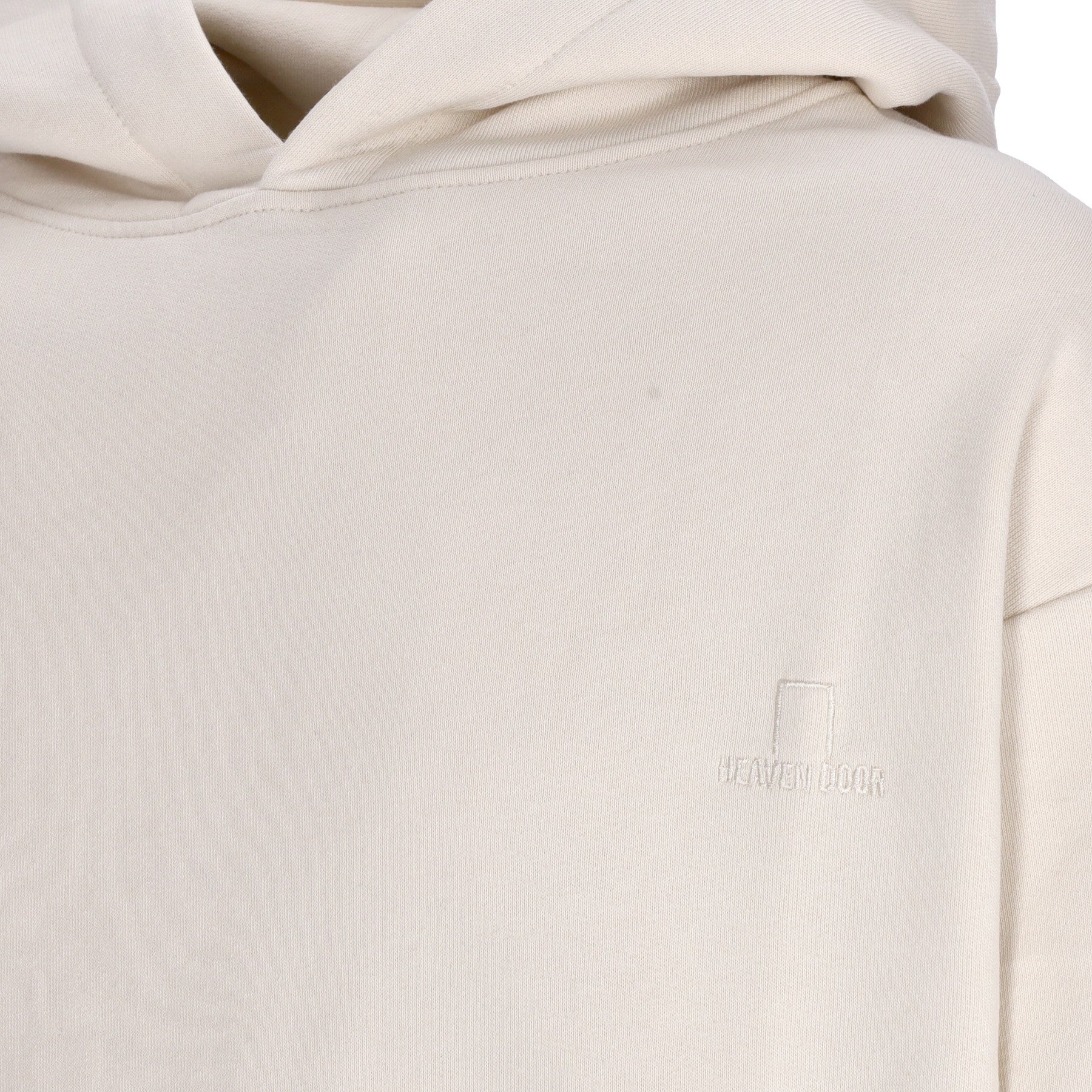 Men's Embroidered Logo Hoodie Sand