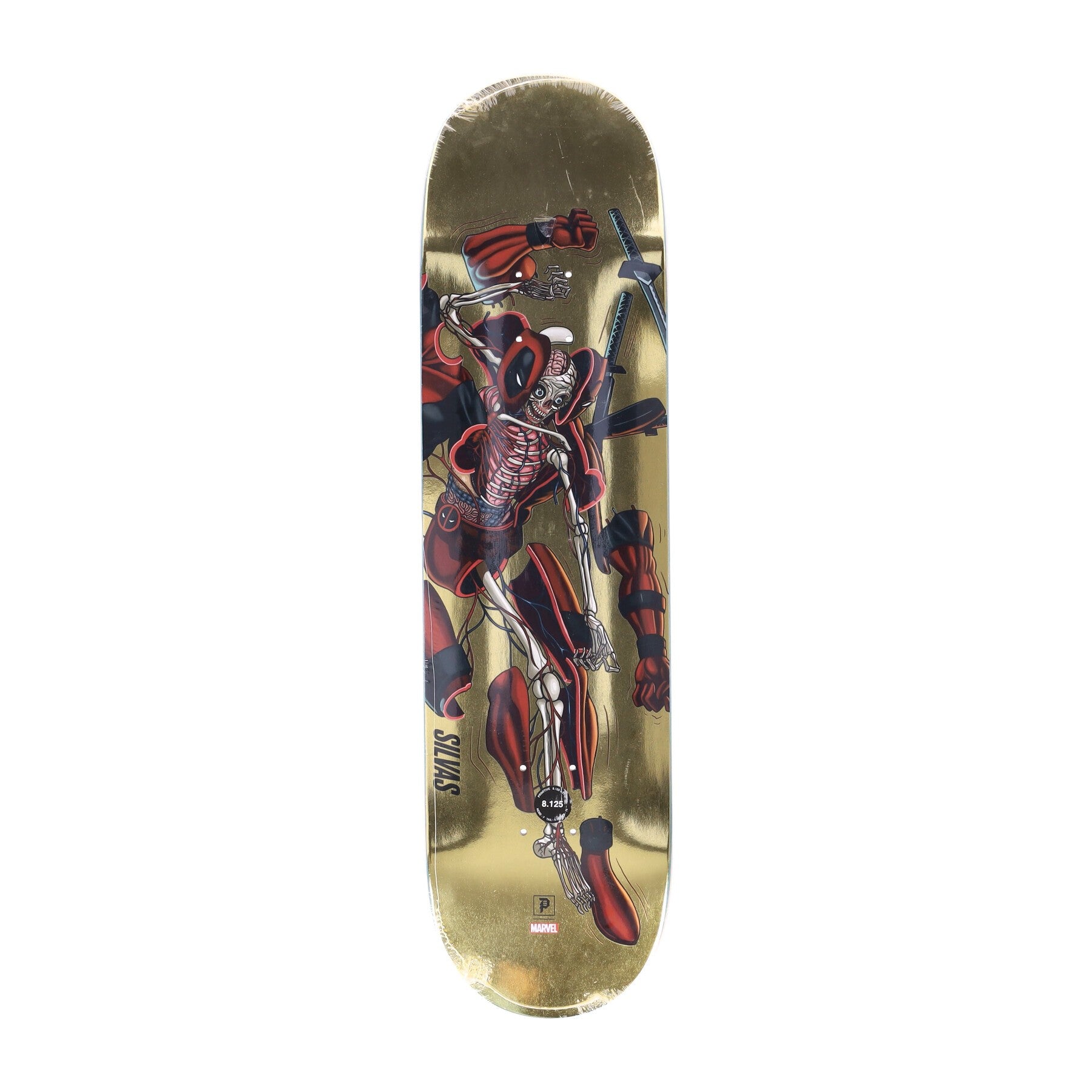 Primitive, Skateboard Tavola Uomo Silvas Deadpool Deck X Marvel X Nychos, 
