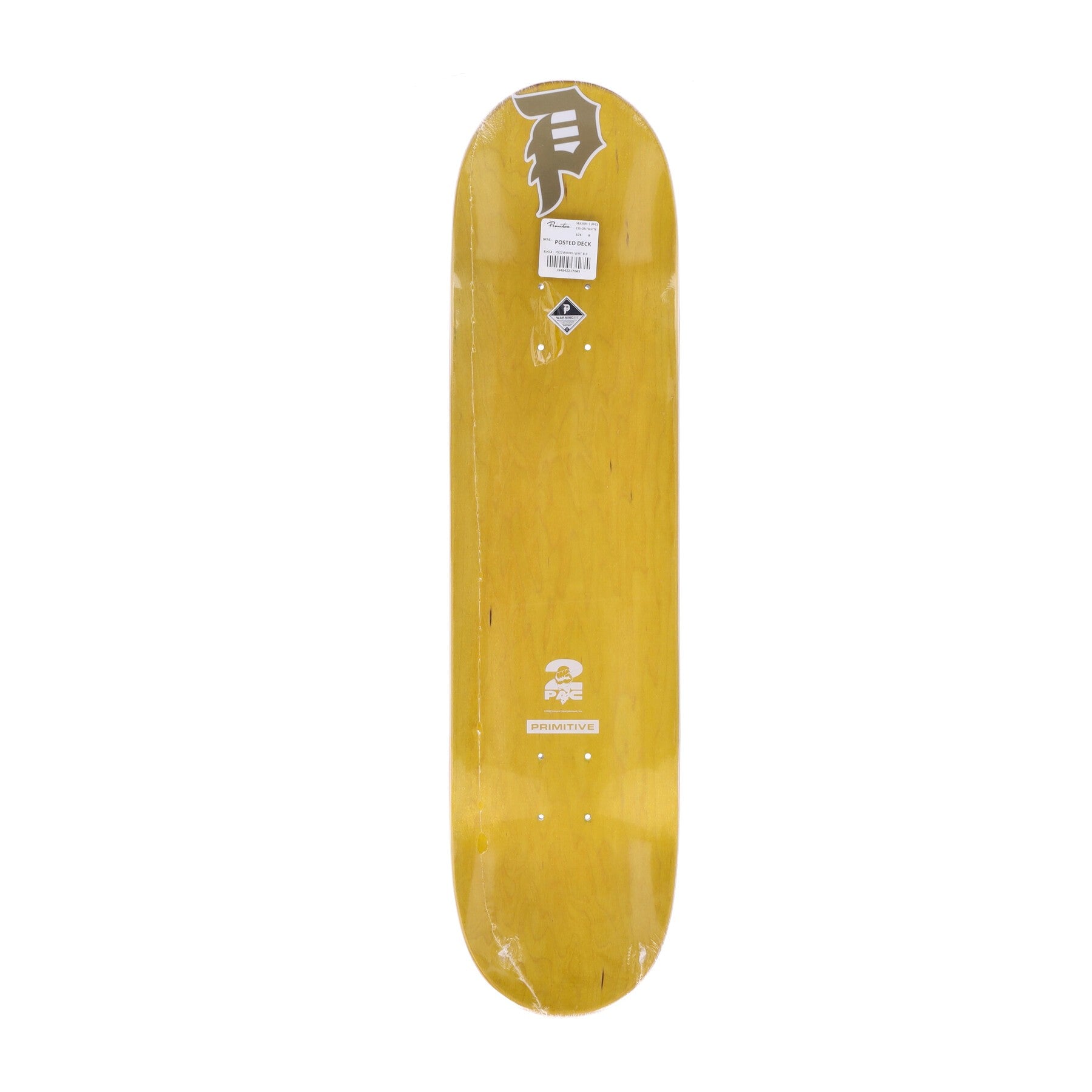 Primitive, Skateboard Tavola Uomo Posted Deck X 2pac, 
