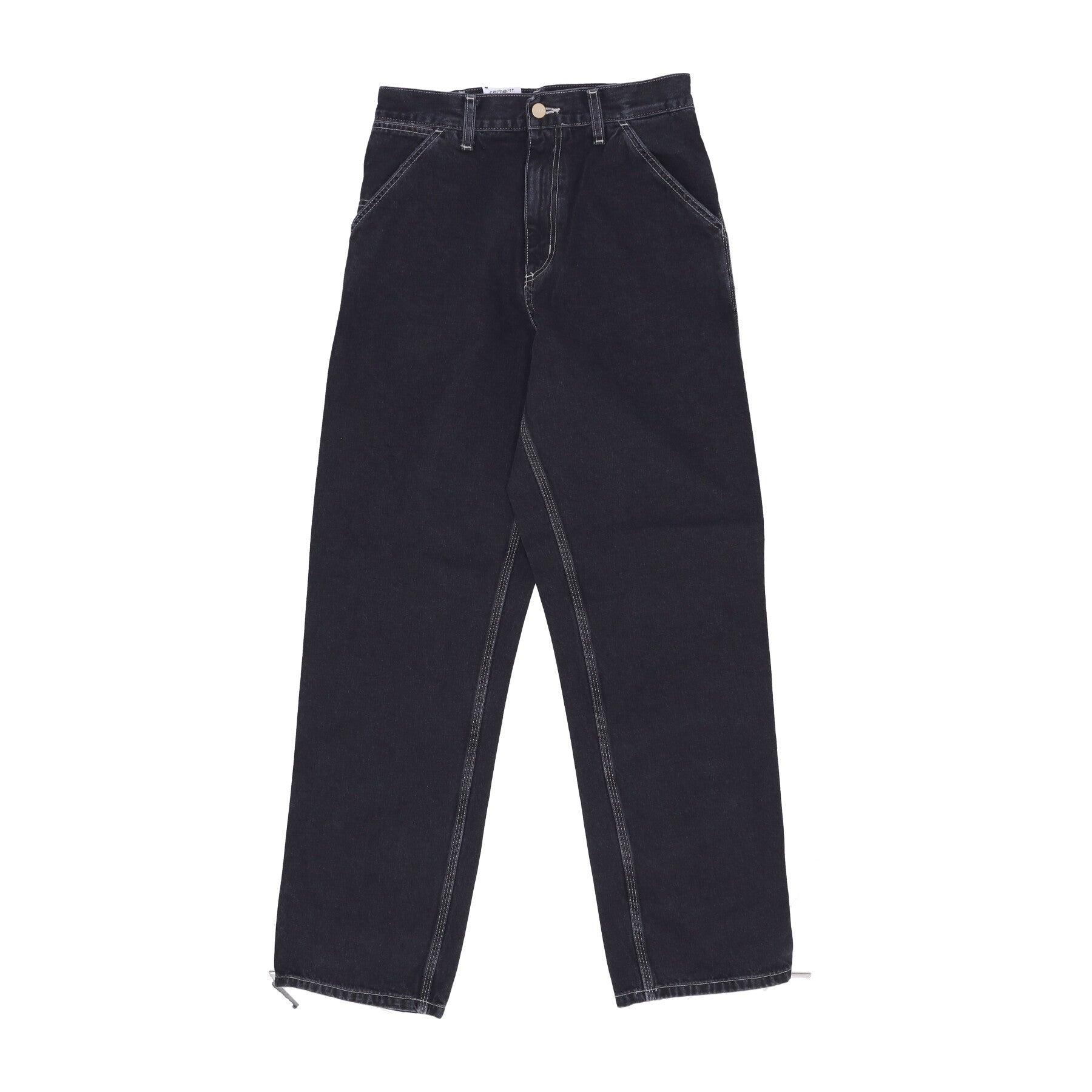 Men's Jeans Simple Pant Black Stone Washed