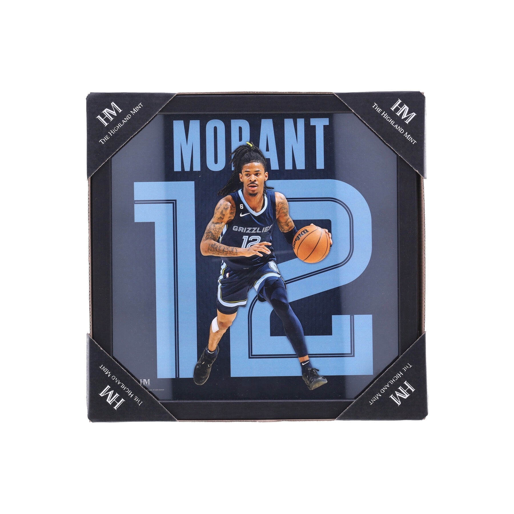 Framework Men's NBA No 12 Ja Morant Impact Jersey Frame Memgri