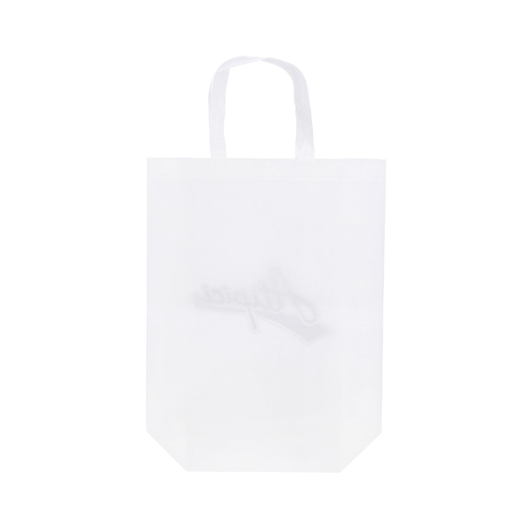 Men's Classic Logo Tote Bag White Canvas Bag