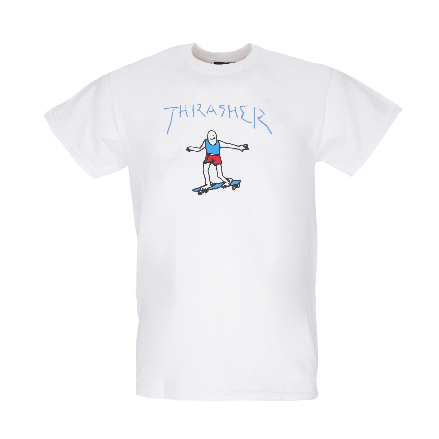 Thrasher, Maglietta Uomo Gonz Logo Tee, White/blue/red