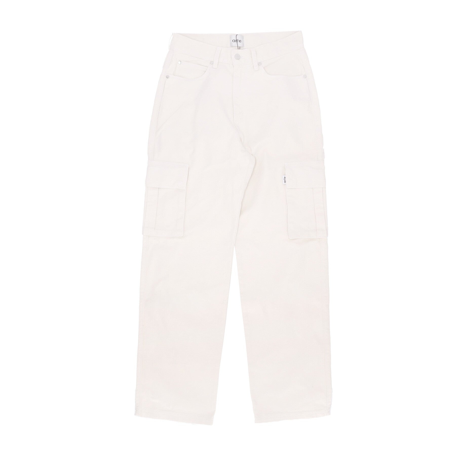 Peter Detail Pocket Pants Cream Men's Long Trousers