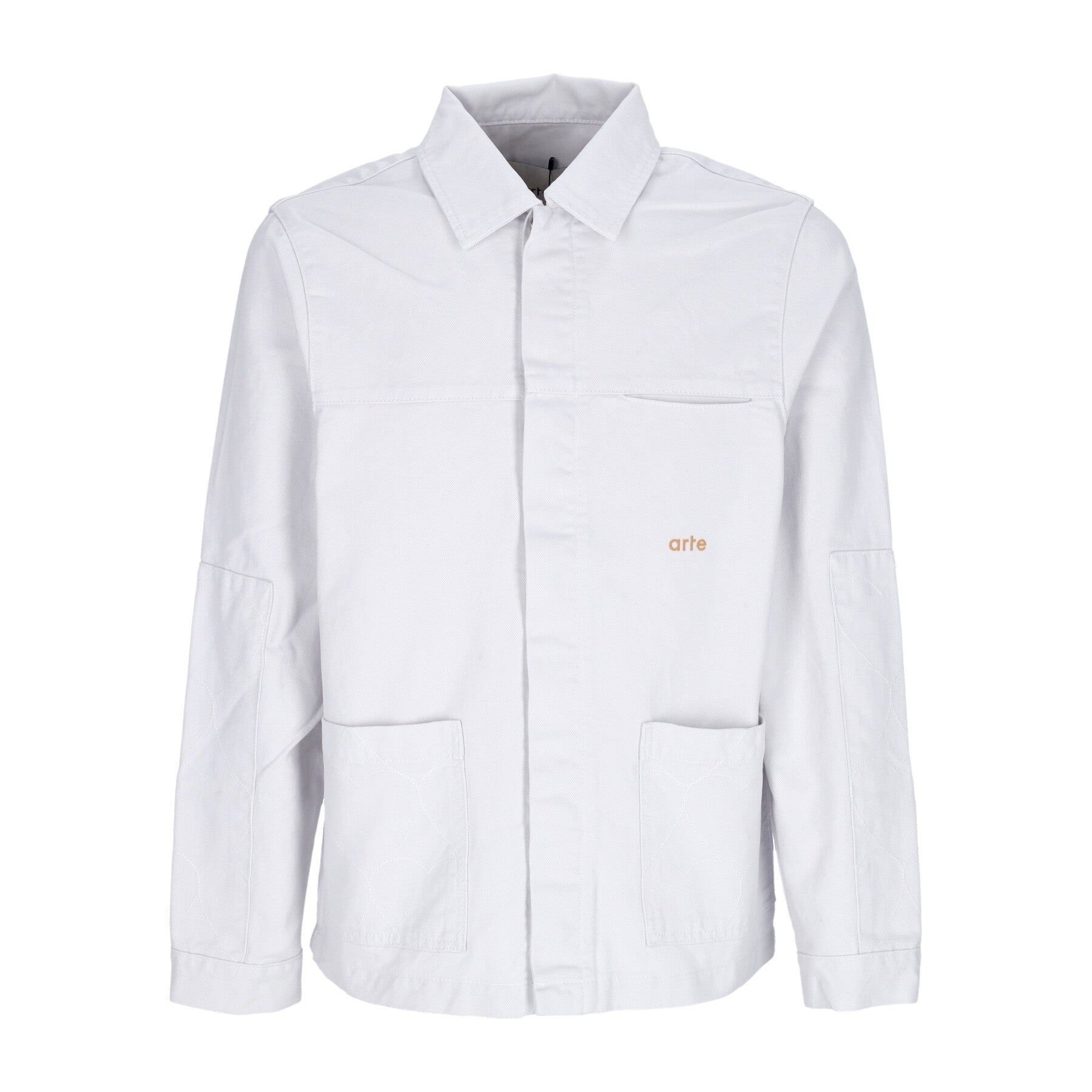 Arte, Camicia Manica Lunga Uomo Jackson Heart Workwear Jacket, Light Grey
