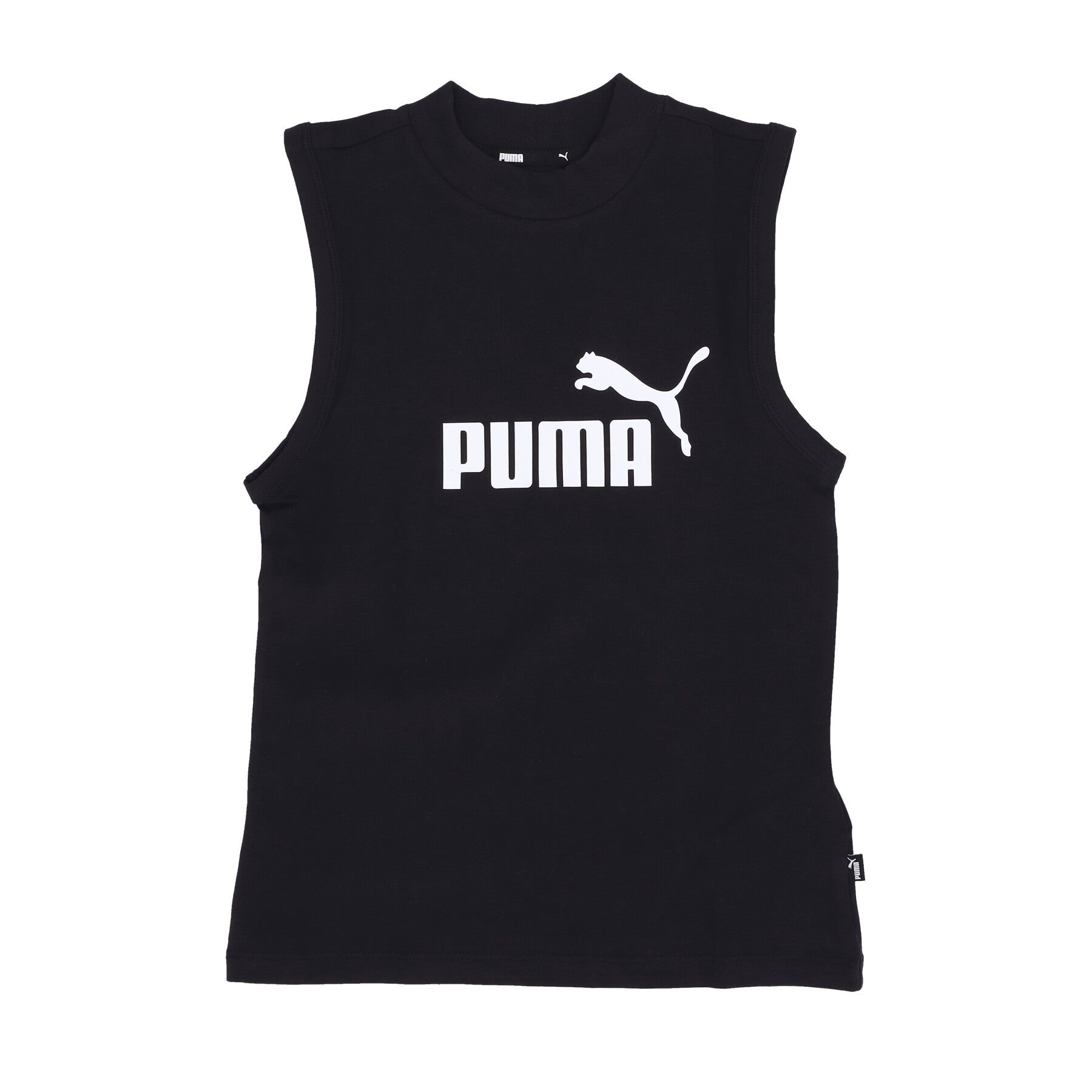 Puma, Canotta Donna Ess Slim Logo Tank, Black
