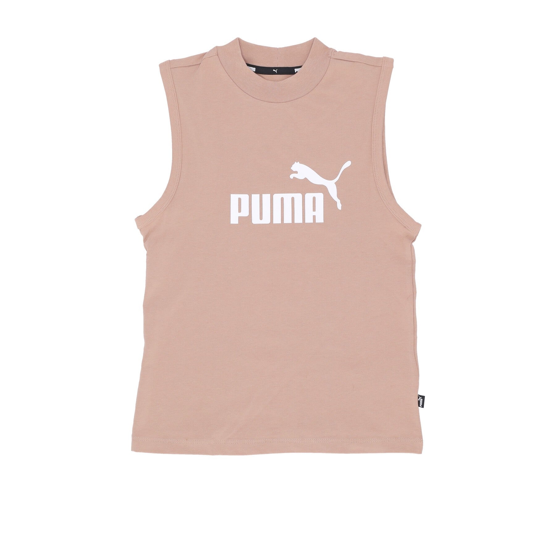 Puma, Canotta Donna Ess Slim Logo Tank, Dusty Tan
