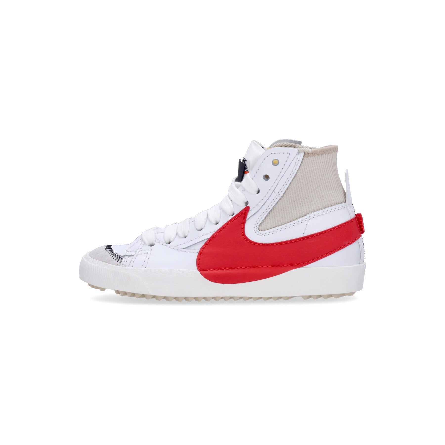 Nike, Scarpa Alta Uomo Blazer Mid 77 Jumbo, White/habanero Red/rattan/white