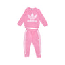 Adidas, Completo Tuta Bambina Crew Set, Bliss Pink