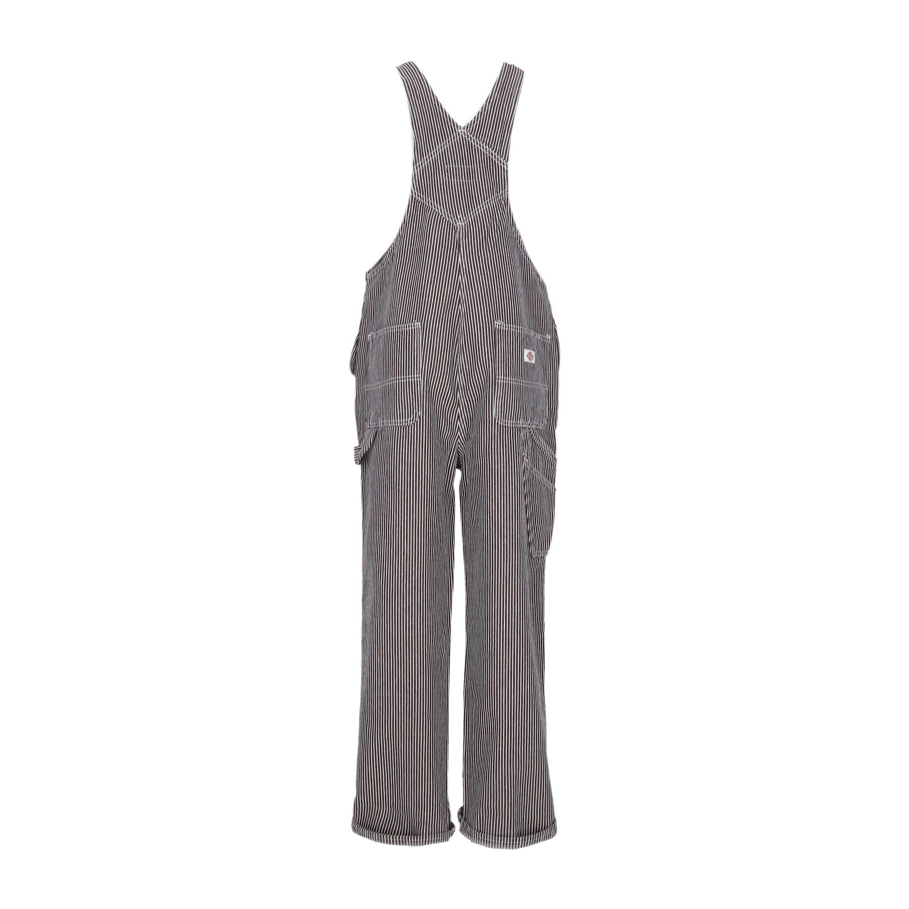 Men's Classic Hickory Stripe Dungarees In Brown Striped Denim