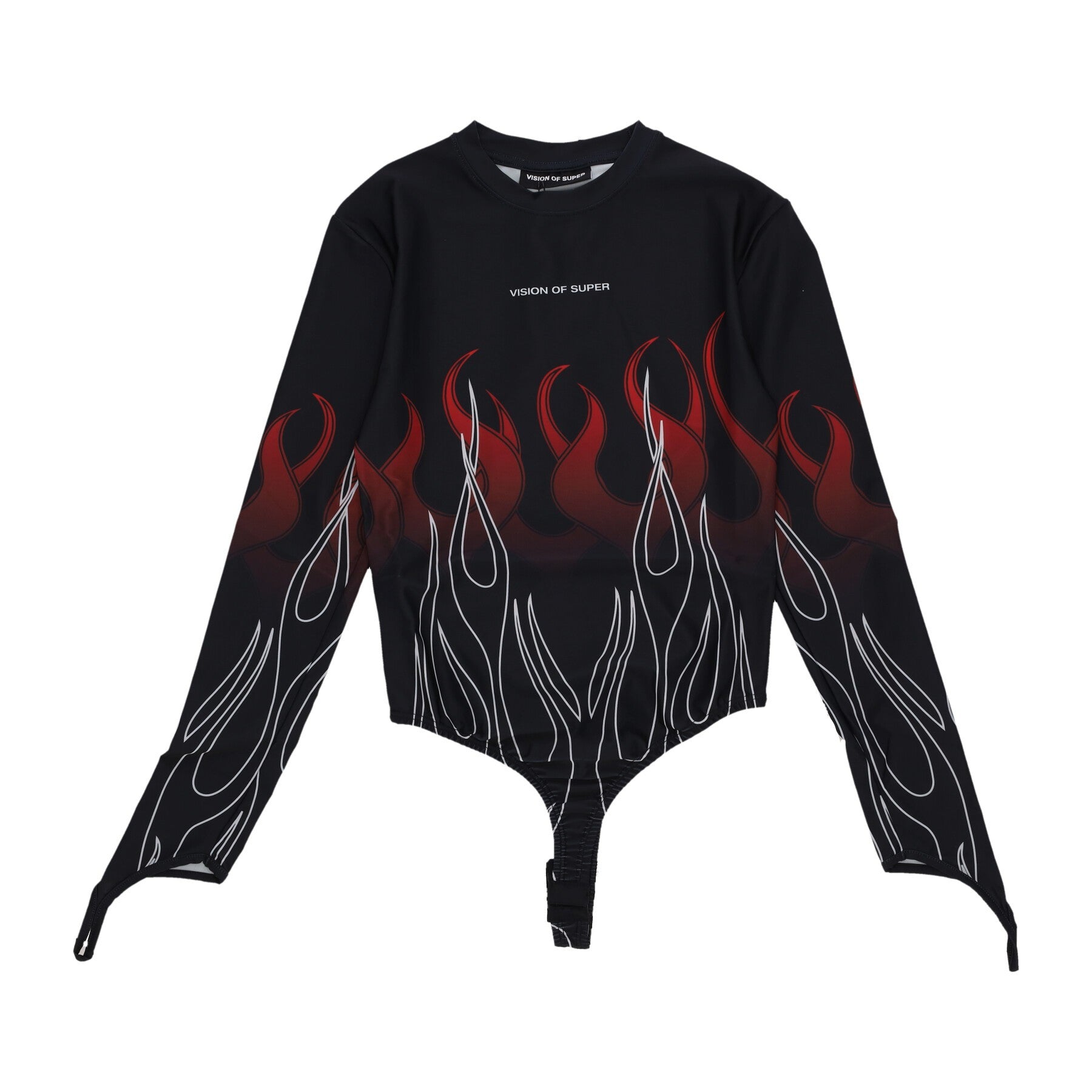 Body Woman Double Flames Body Black/red