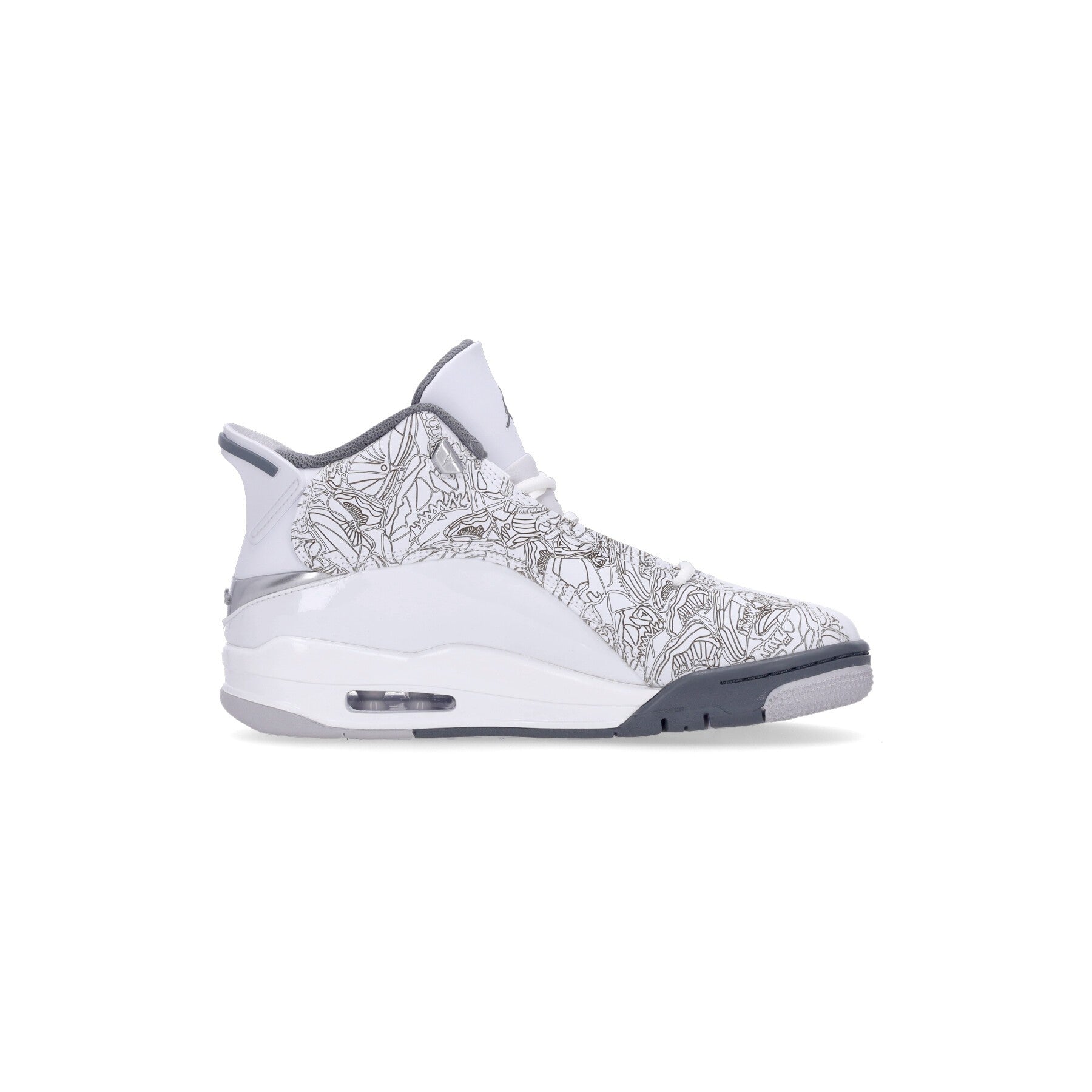 High Shoe Boy Air Jordan Dub Zero (gs) White/cool Grey/metallic Silver