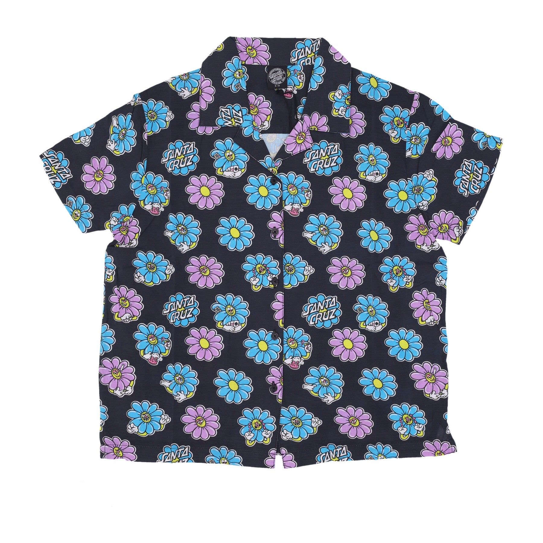 Santa Cruz, Camicia Manica Corta Donna Wildflower S/s Shirt, Multi