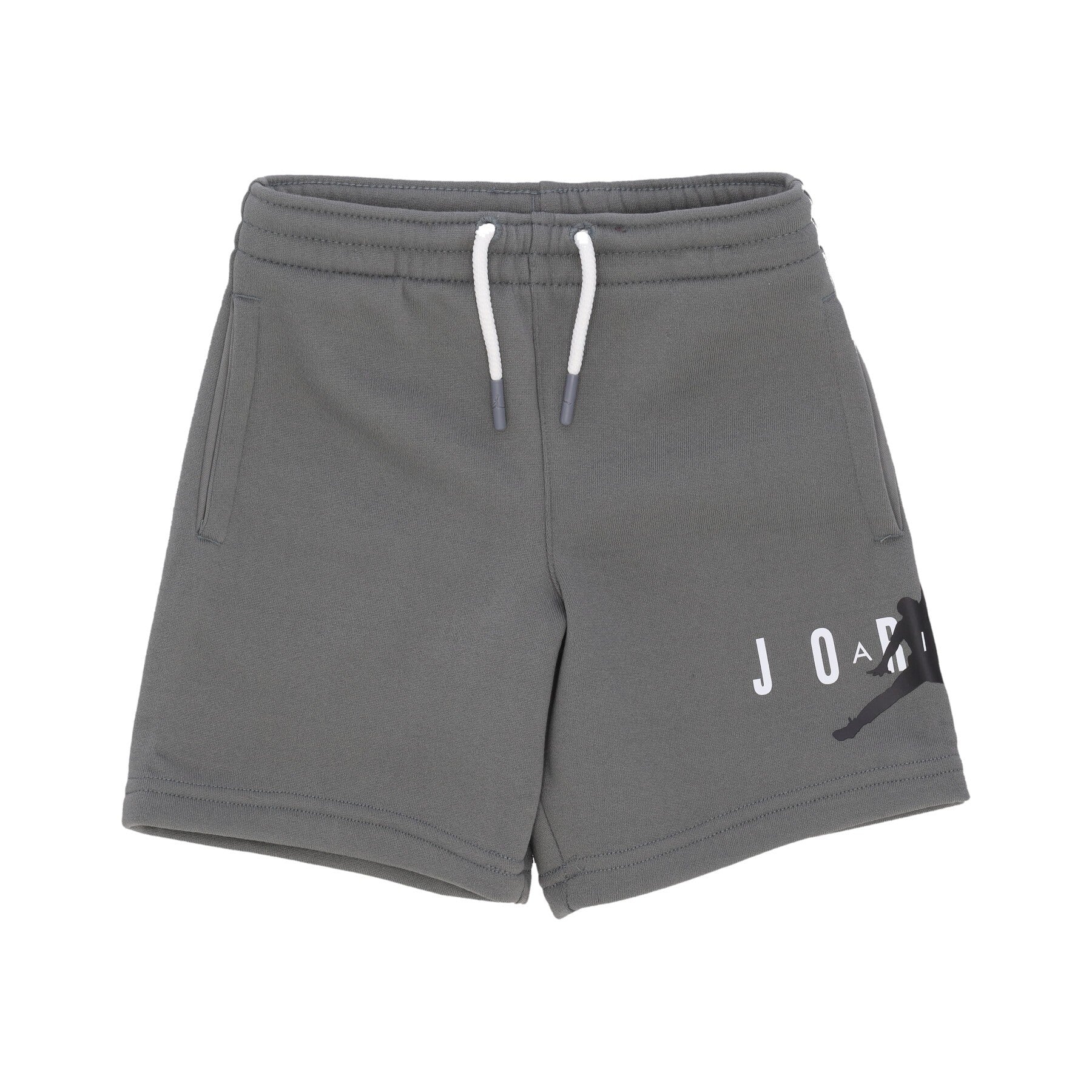 Jordan, Pantalone Corto Tuta Felpato Bambino Jumpman Sustainable Short, Smoke Grey