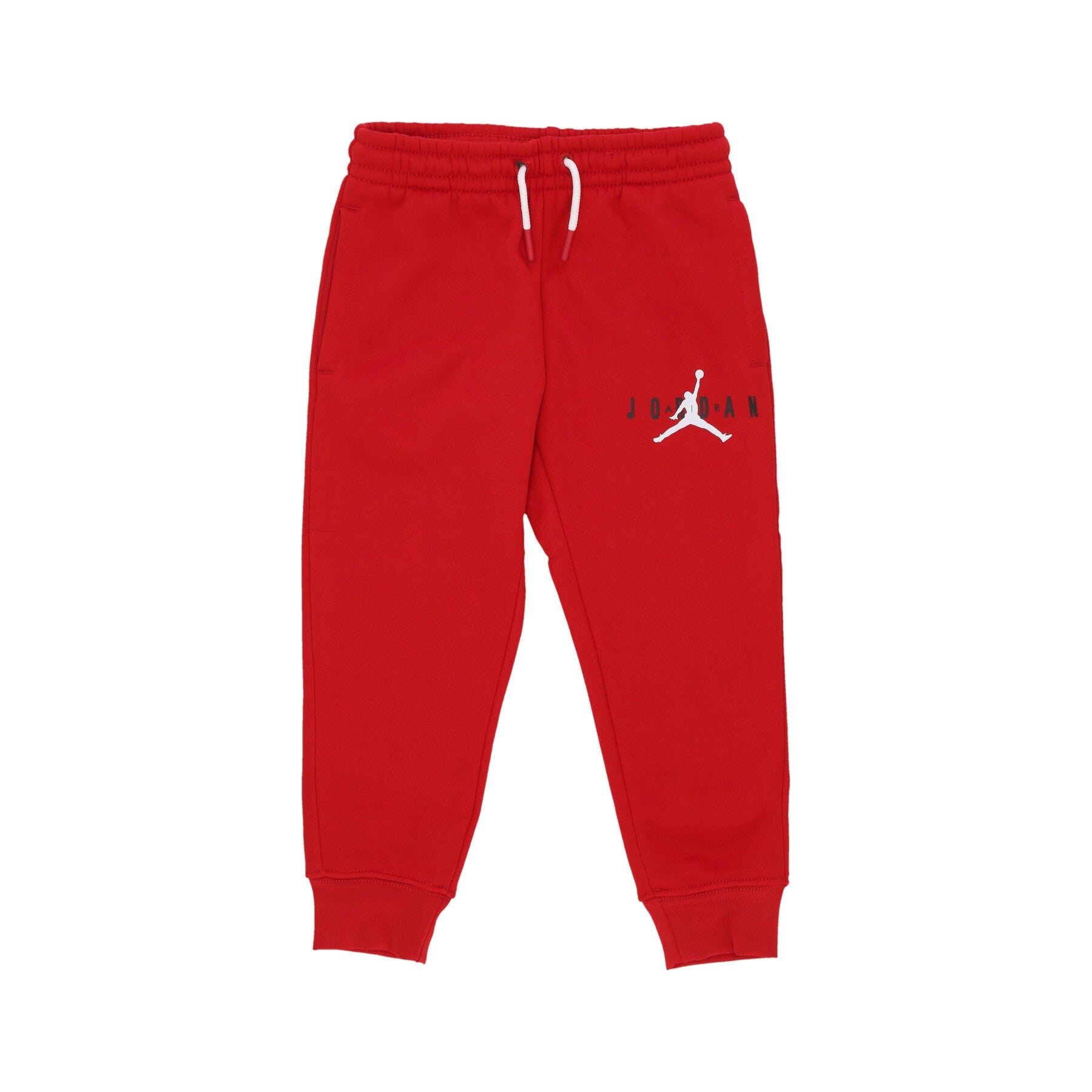 Jordan, Pantalone Tuta Felpato Bambino Jumpman Sustainable Pant, Gym Red