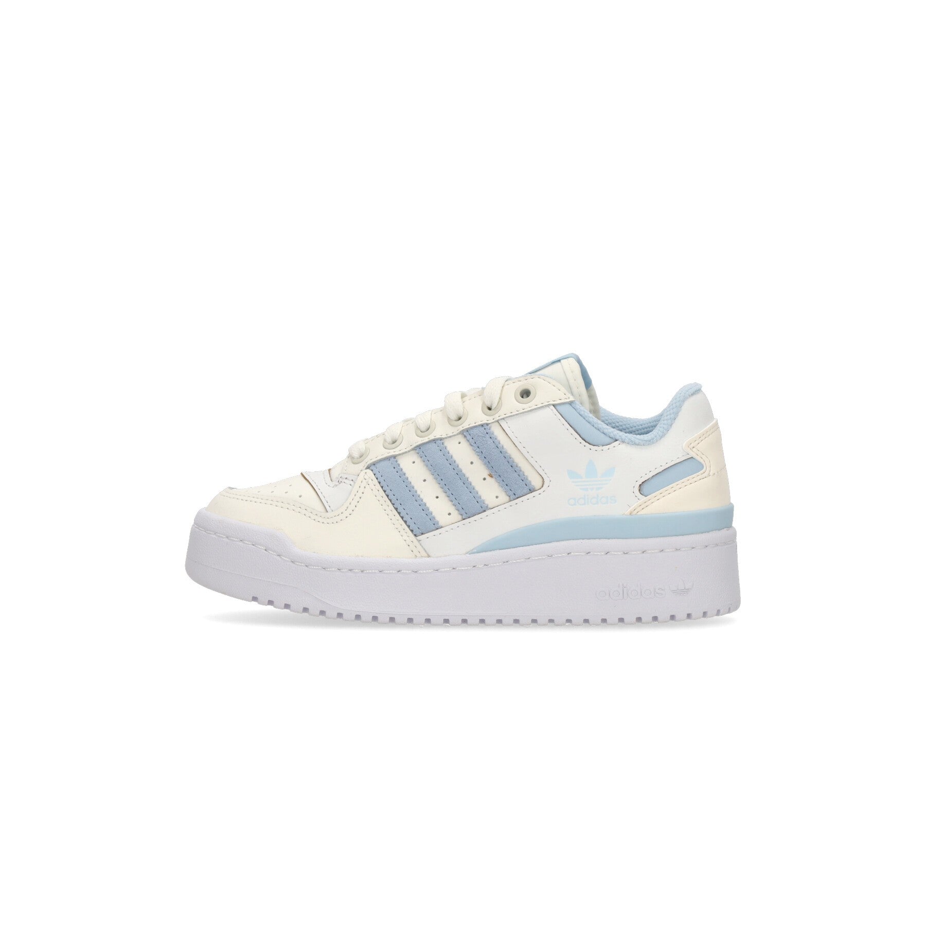 Adidas, Scarpa Bassa Donna Forum Bold Stripes, Off White/clear Sky/footwear White