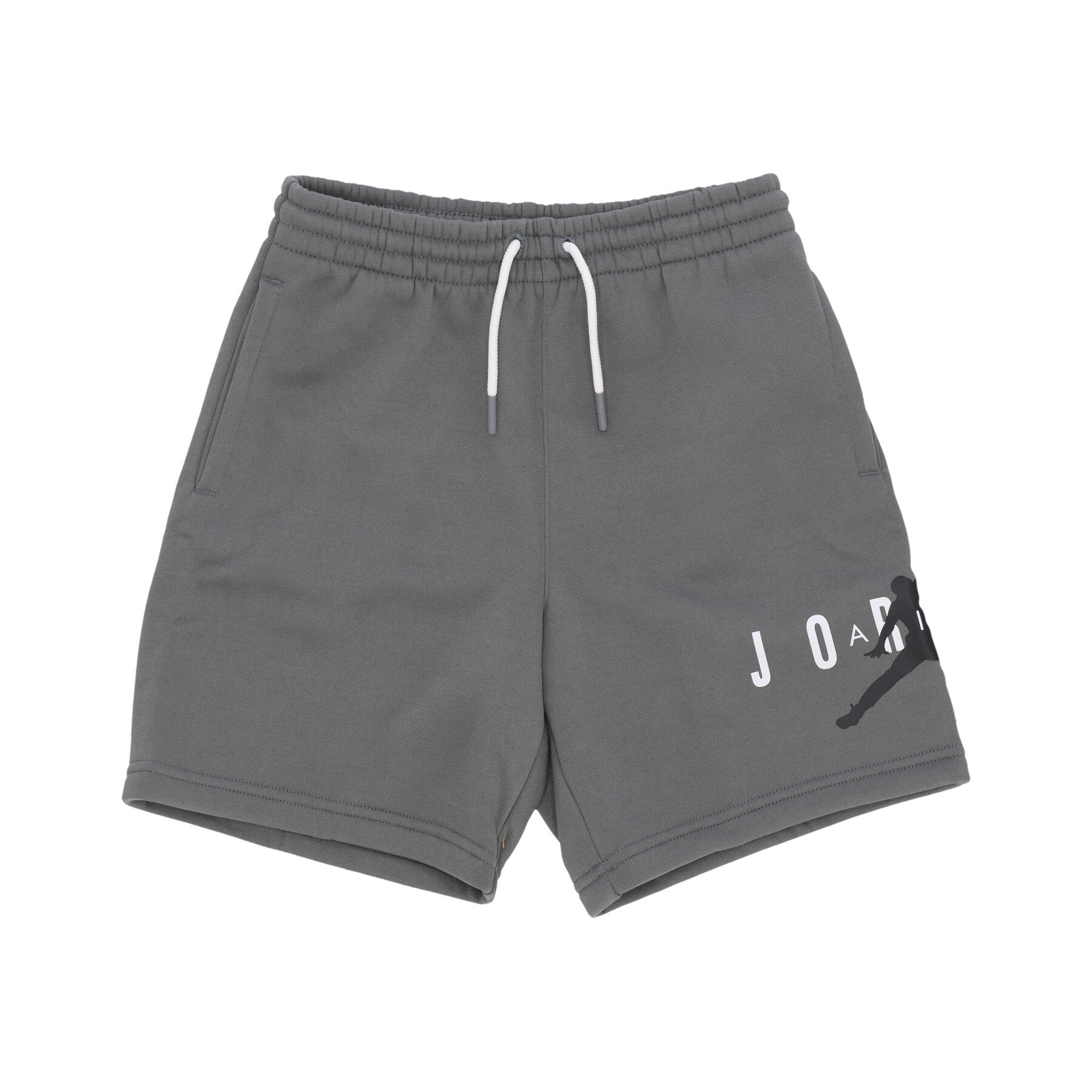 Jordan, Pantalone Corto Tuta Felpato Ragazzo Jumpman Sustainable Short, Smoke Grey